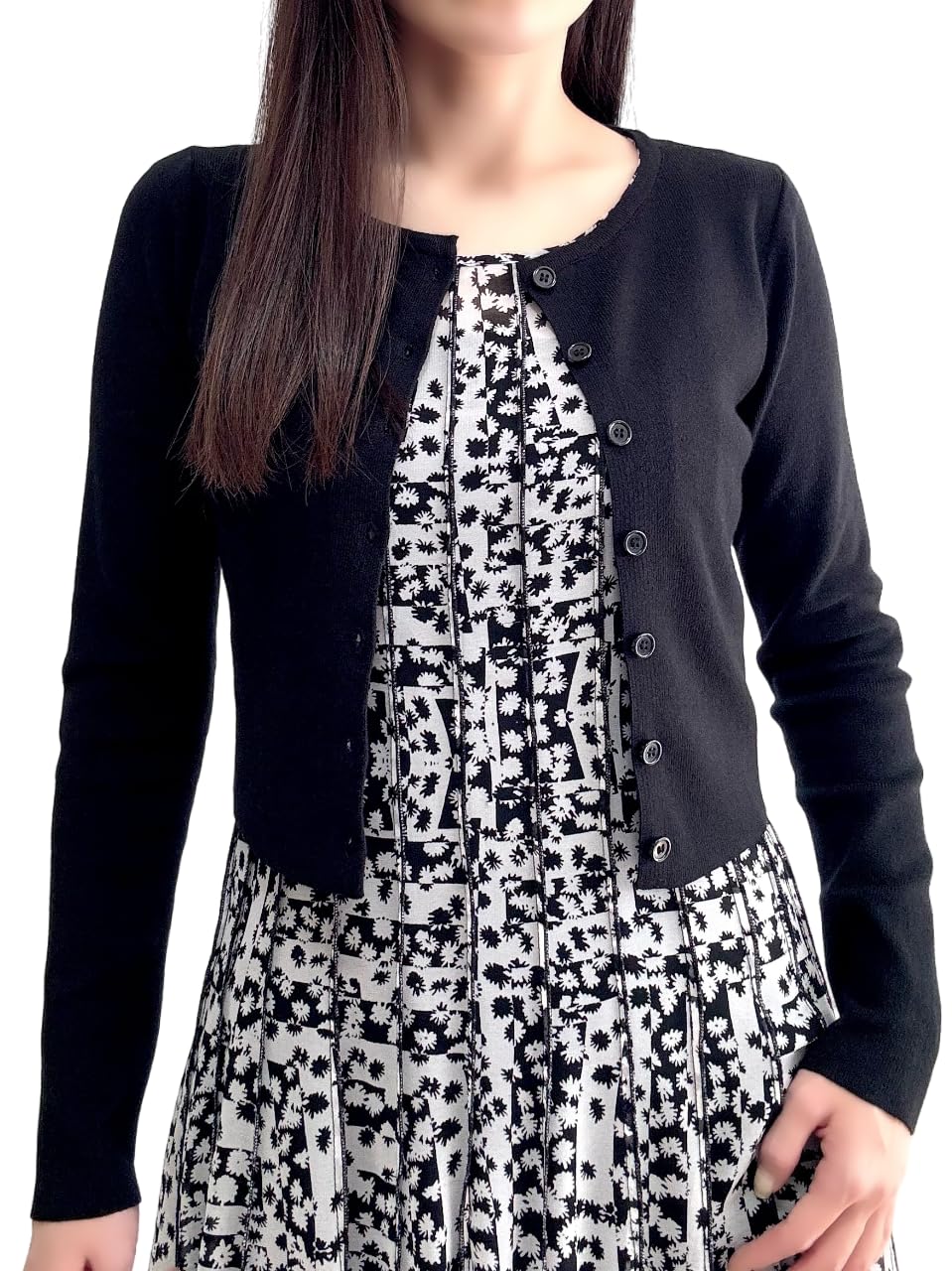 ハロッズ 吐き出さ Harrods ☆ シルク混 ボレロ 5分袖 ショート  