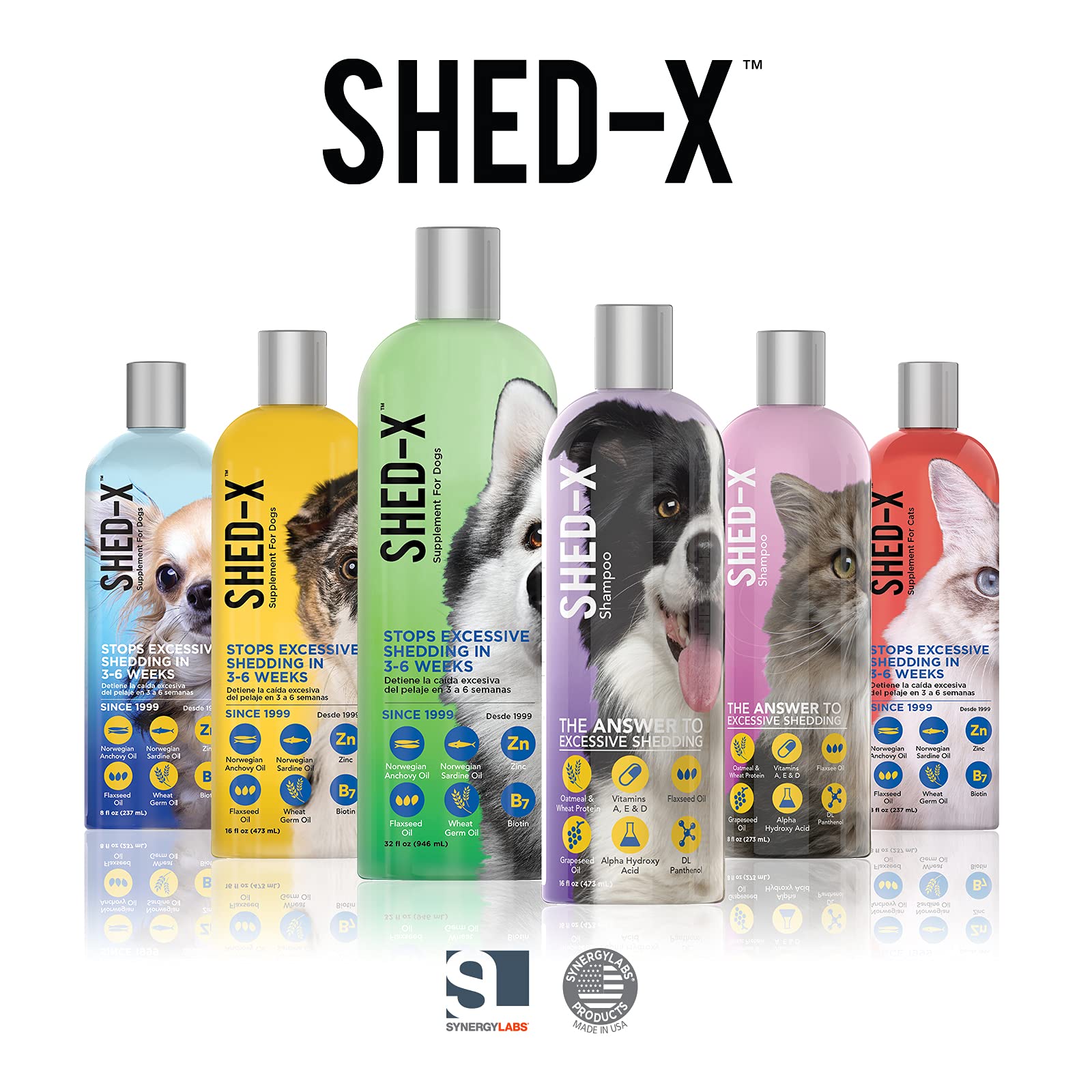 ShedX Shed Control Shampoo for Dogs, 16 oz Reduce Shedding