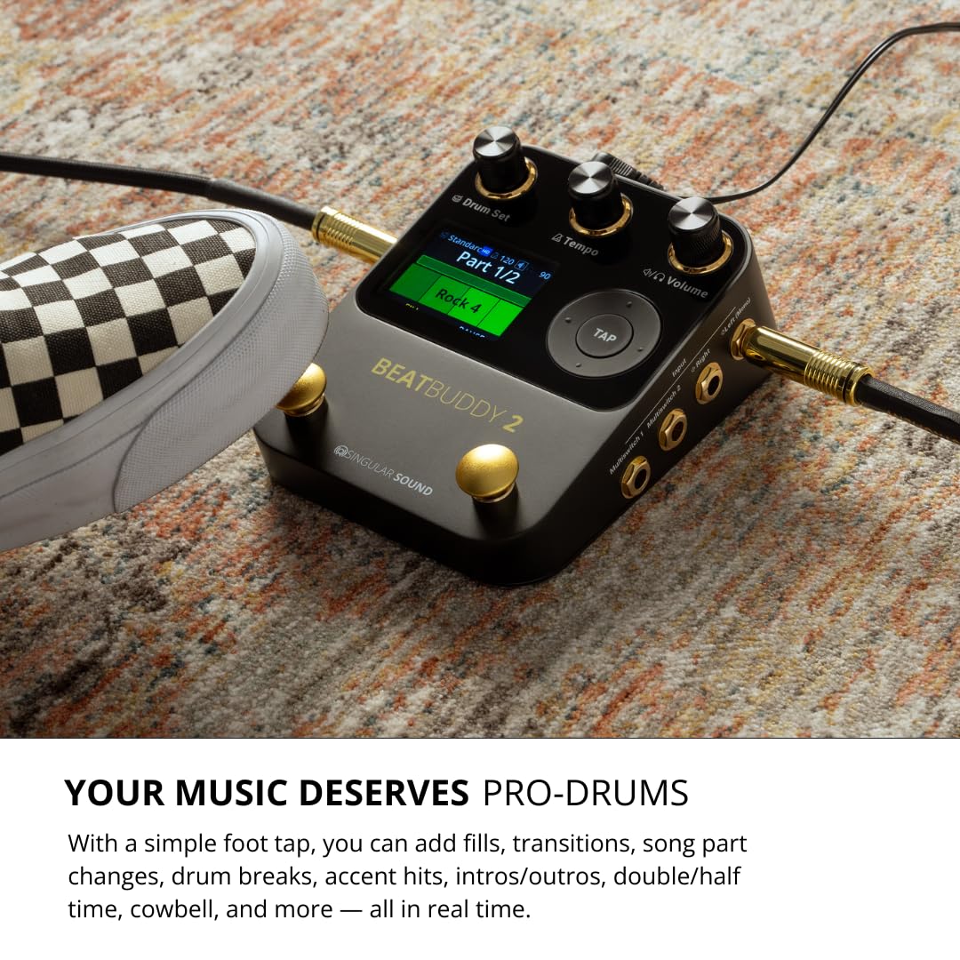 Amazon.com: Singular Sound BeatBuddy 2: Drum Machine Pedal with
