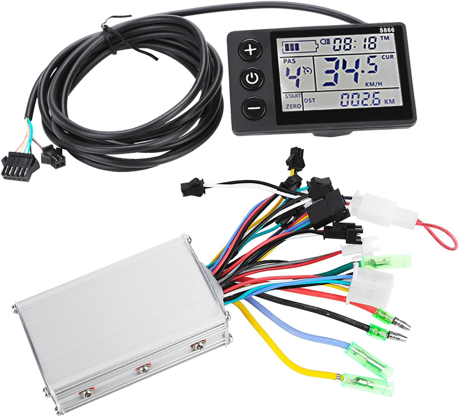 Controller, Conversion Kit with LCD Display 24V‑48V Brushless Motor for Electric (36V/48V 350W)
