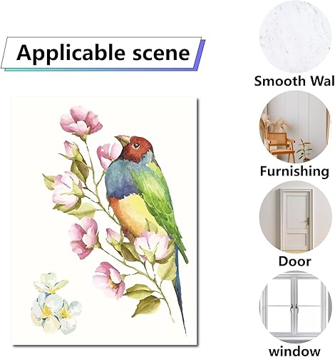 Miniatura 10 de CRASPIRE 8 hojas de 8 estilos de calcomanías de girasol para ventana con temática de primavera y verano, calcomanías de mariposa para ventana,