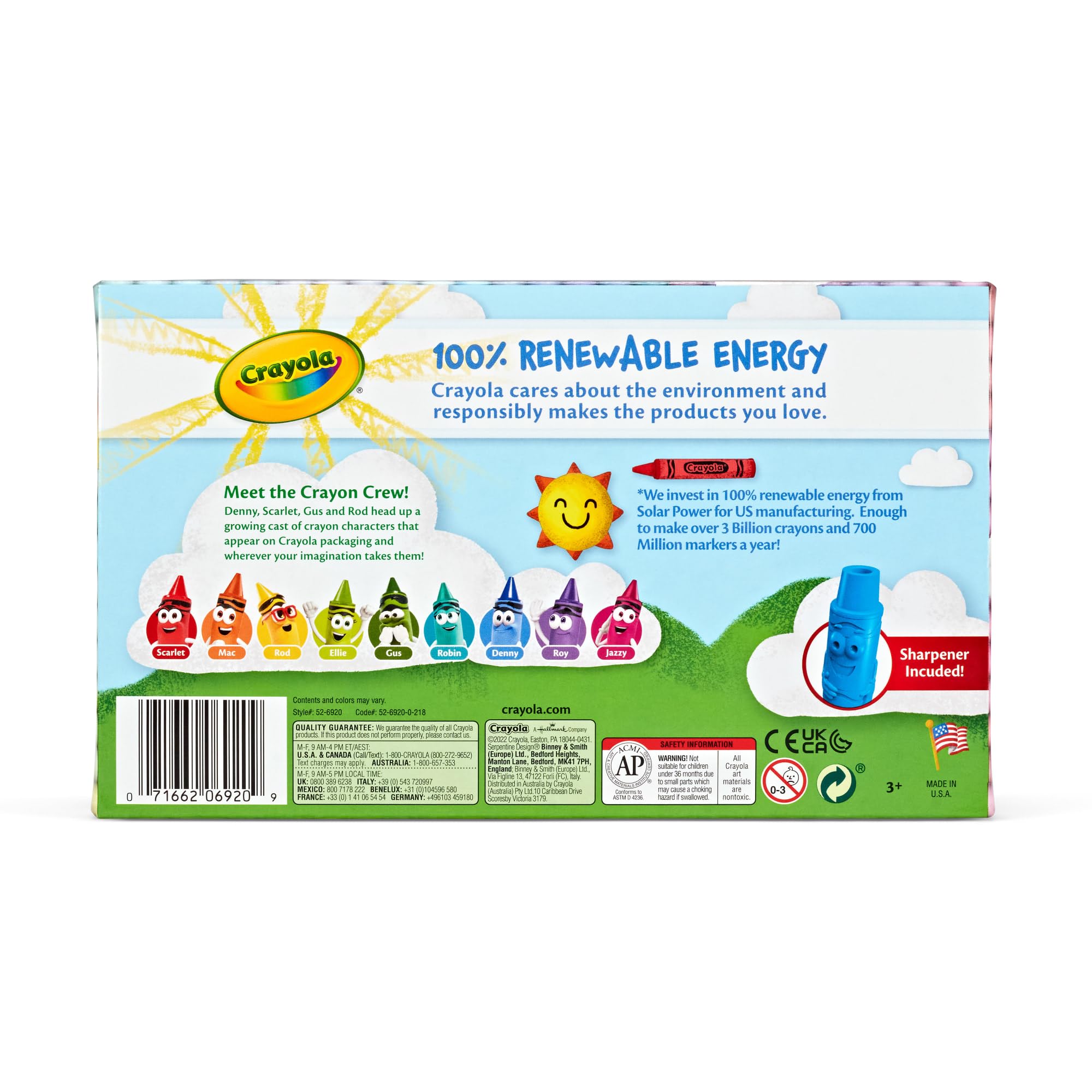 Crayola® Standard-Malstifte, verschiedene Farben, Box mit 120 Buntstiften