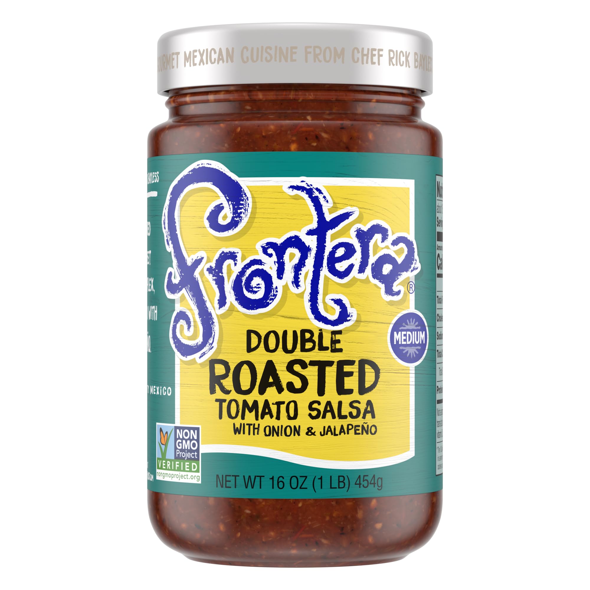 frontera Salsa Double Roasted Tomato Medium, 16 Ounce