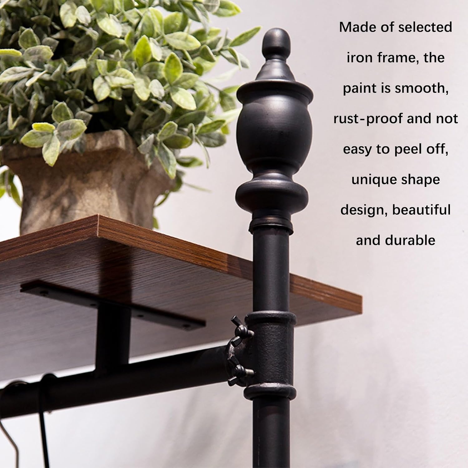 Coat Rack Stand Clothes Rack Stand, Garment Rack, Hall Entryway Bedroom Office Retail Store Storage Display Stand, Hat Handbag Shoe Suits Organizer Hangers, Adjustable Shelves (Color : Black