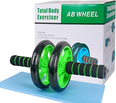 Ab Roller Wheel - Ab Exercise Equipment Used as at Home Workout Equipment for Both Men & Women - Ab Machine for Ab Workout - Perfect Fitness Ab Wheel Exercise Equipment