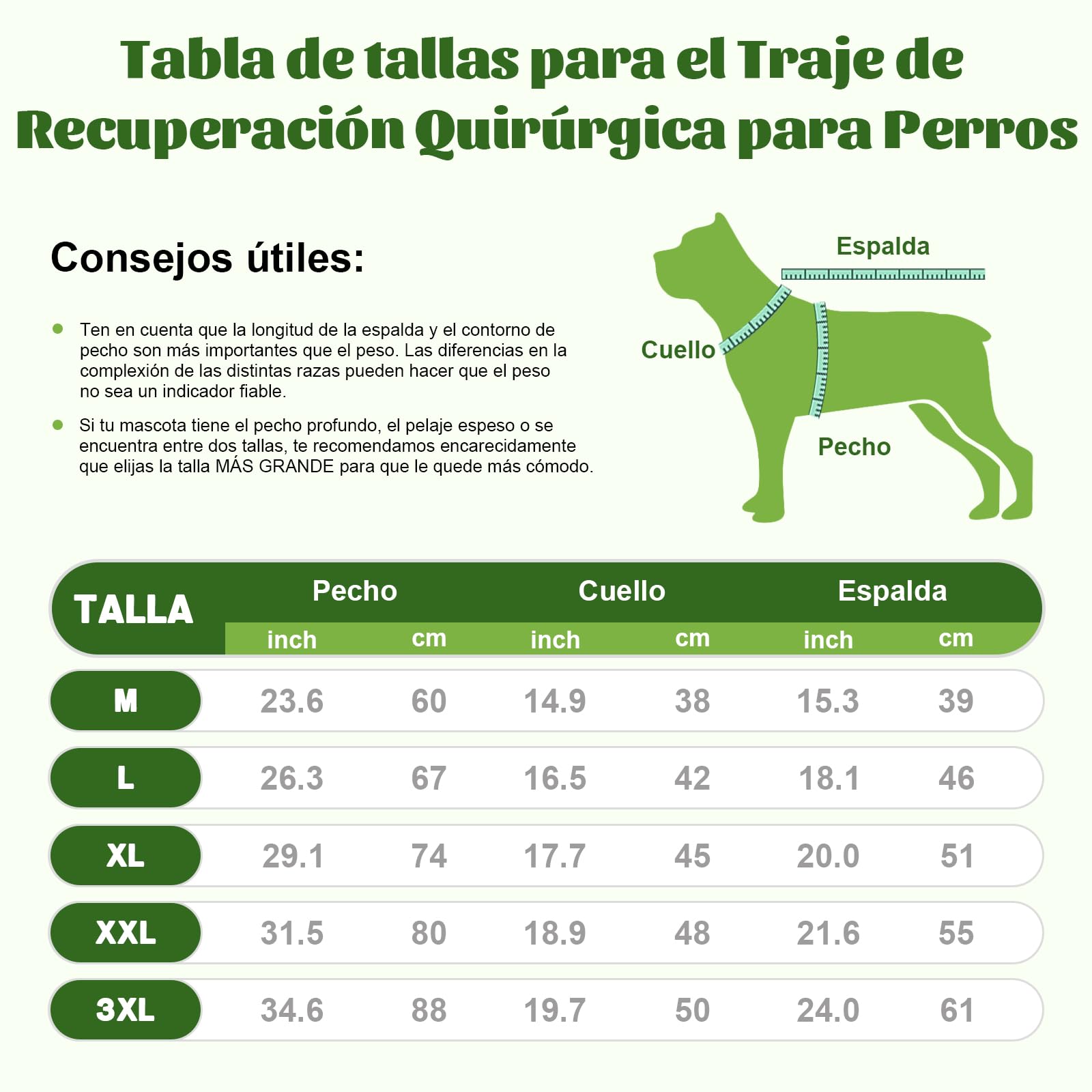 FEimaX Traje de Recuperación para Perros Hembras Machos, Body Postoperatorio Perro Chaleco de Recuperación Después de la Cirugía Protector de Heridas Abdominales para Perros Medianos y Grandes
