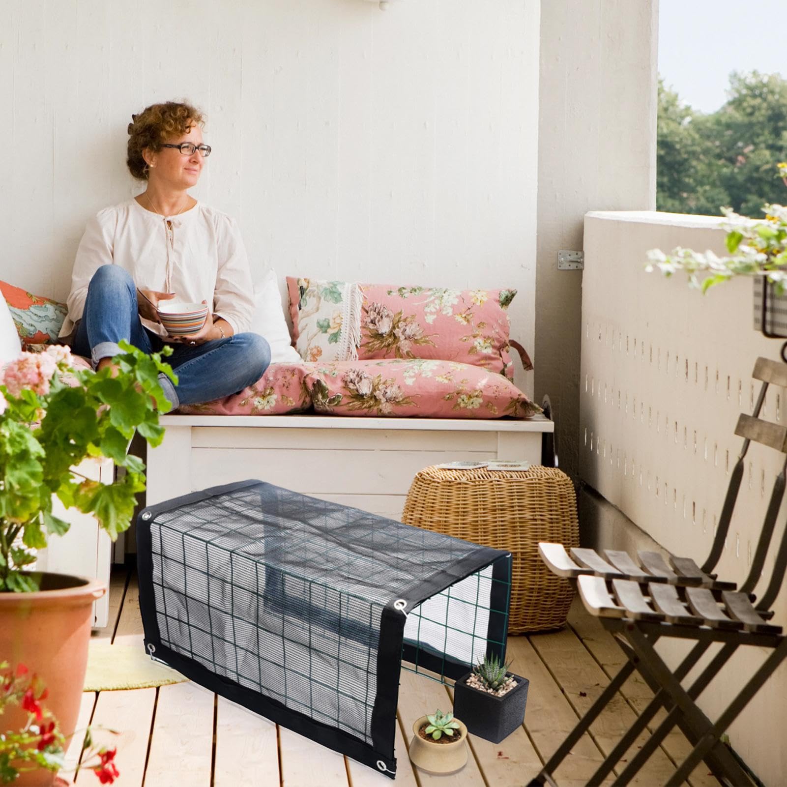Copripiante Per Piante Da Esterno - Protezione Solare Per Balcone - Protettivo Impermeabile Anti Pioggia Per Coltivazione Ortaggi Frutta Fiori In Serra E Casa