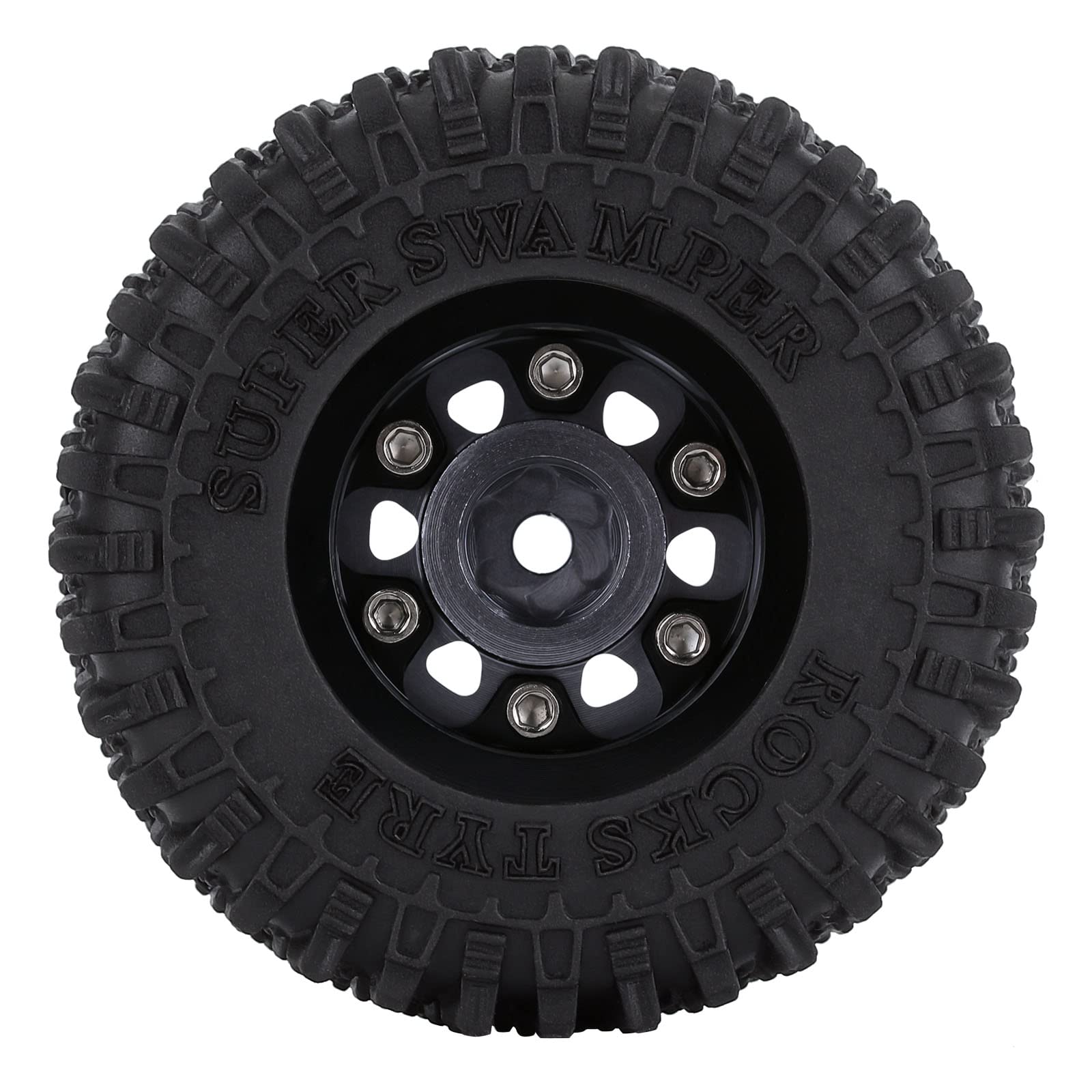 Juego De 4 Neumáticos De Caucho INJORA 1.0 – Ruedas Para Coches RC Crawler Axial SCX24, Incluye Espuma Interior, Mejora De Tracción