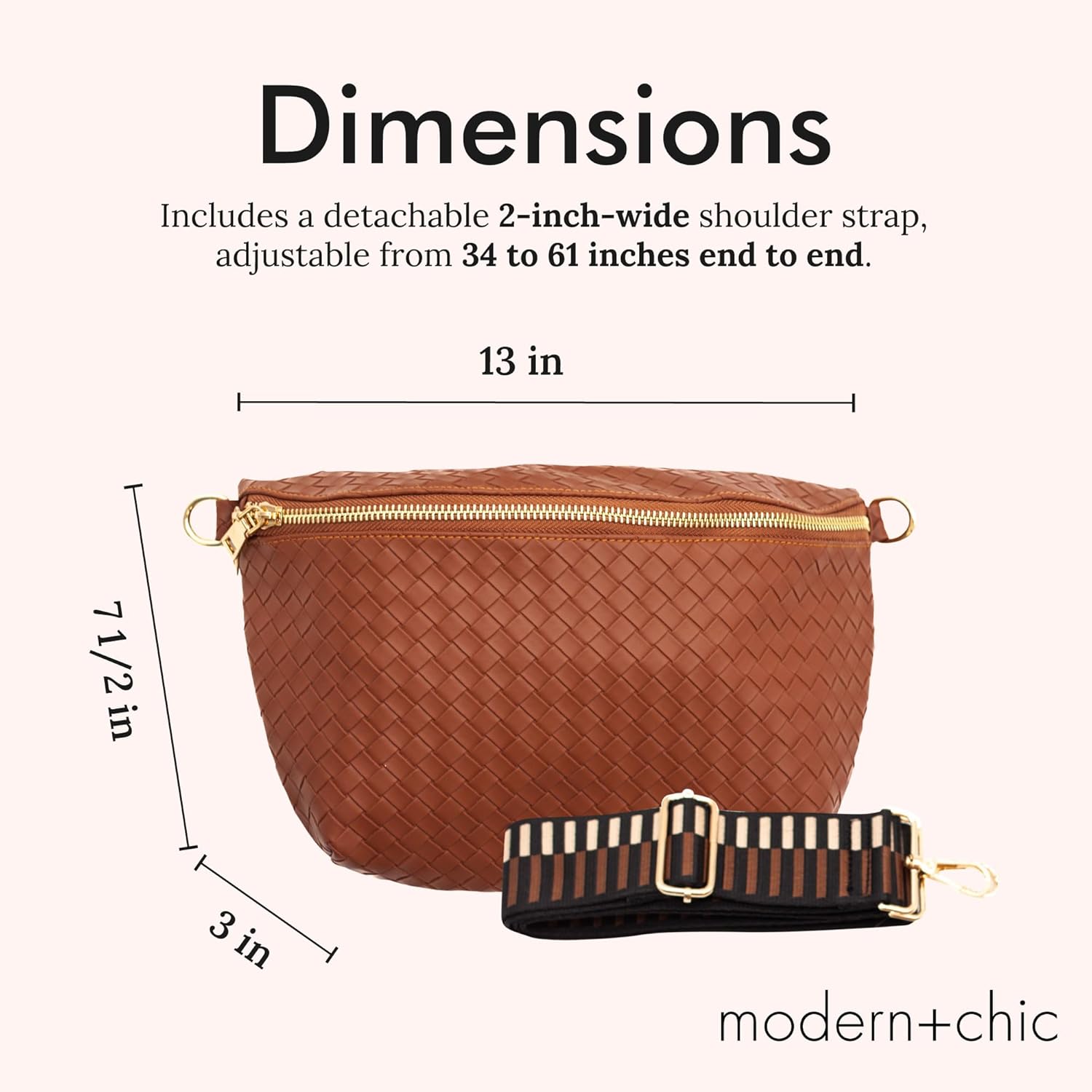 Modern Chic Pressed Woven Crossbody Bags for Women – Vegan Leather Crossbody Purse, Adjustable Bag, Lightweight Handbag for Women, Everyday Travel Crossbody Purse