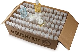 80 Pack Empty Plastic Bottles,Mini Travel Bottles,Empty Clear Plastic Refillable Flip-Top Bottles,Travel for Hand Sanitizer Shampoo Lotion Baby Shower Containers,etc - BPA/No Parabens,60ml/2oz