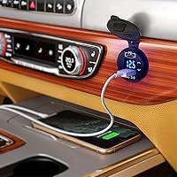 Vista 2 de Nilight Enchufe USB PD tipo C y QC 3.0 USB de carga rápida 12V 24V Enchufe de coche Voltímetro Interruptor de encendido/apagado Kit de alambre