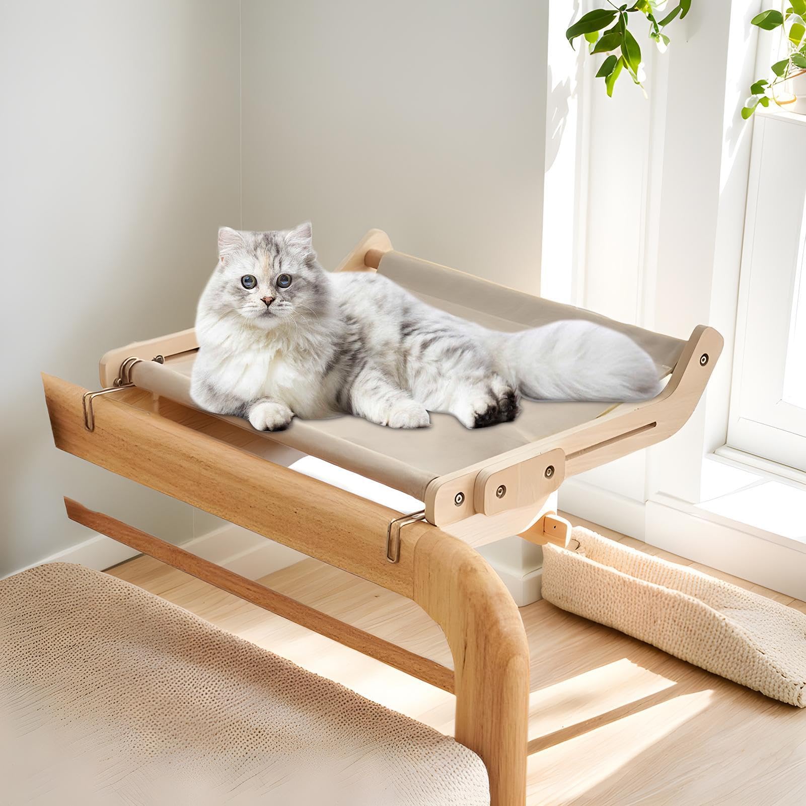 Piattaforma Per Davanzale Gatti Lionto - 35x50cm, Grigio Scuro, Imbottita, Fissaggio Sicuro - Foto 8