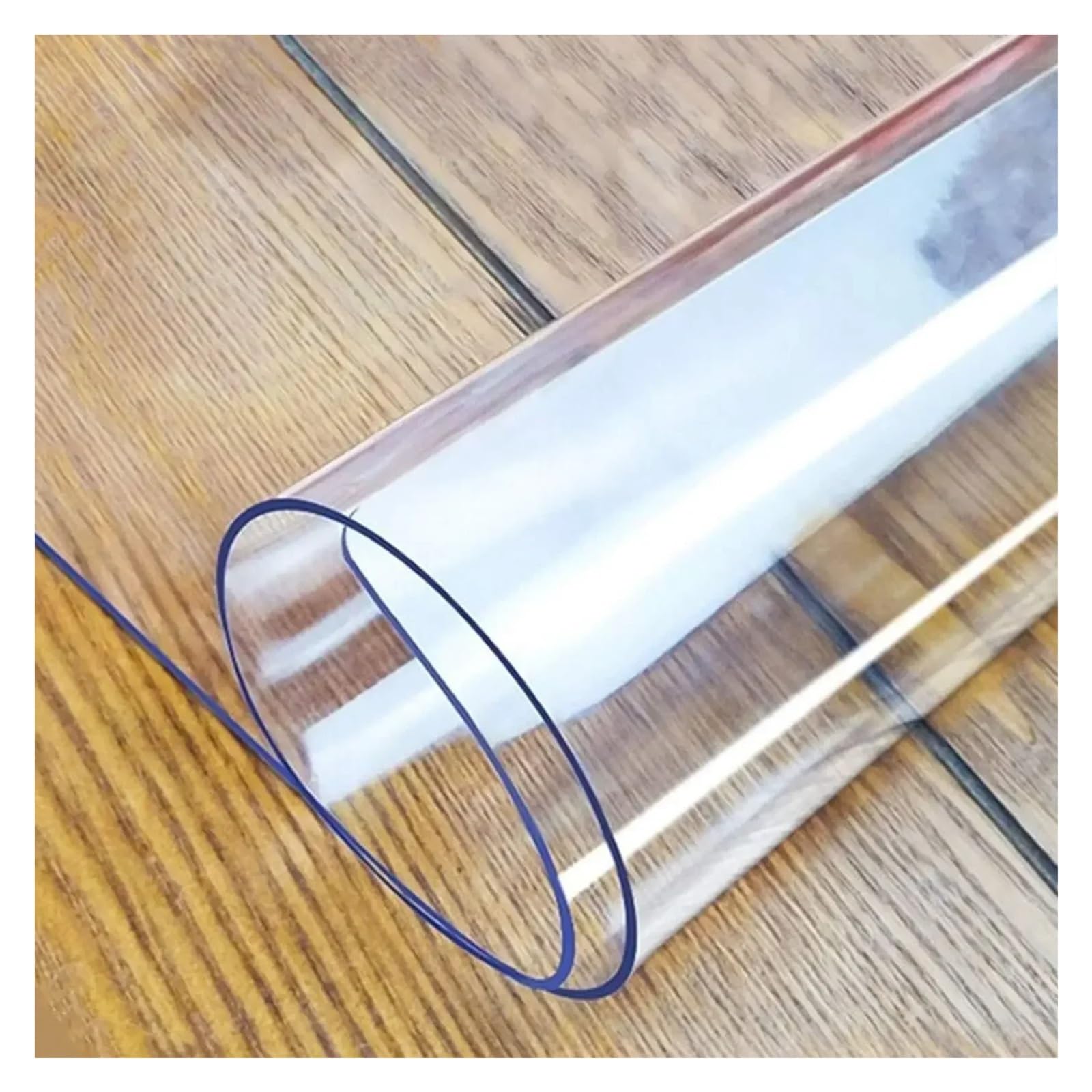 CIGPKLO Transparent Tablecloth Soft Glass Tablecloth Transparent PVC Table Cloth Waterproof Oil Proof Kitchen Dining Rectangular Cover Matte Clear(70cmx100cm)