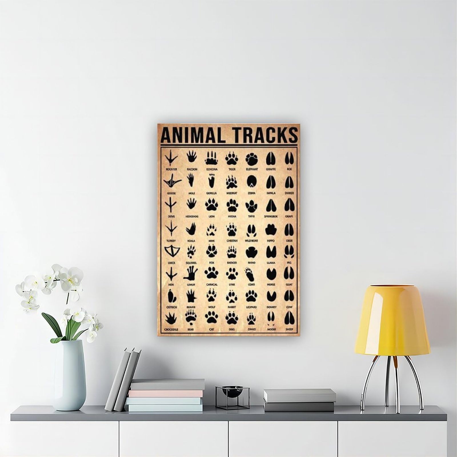 Leinwandposter mit Tiermotiven – Ein umfassender Leitfaden für Outdoor-Enthusiasten, Wandkunst, Dekordruck, Bild, Gemälde für Wohnzimmer, Schlafzimmer, Dekoration, 50 x 75 cm