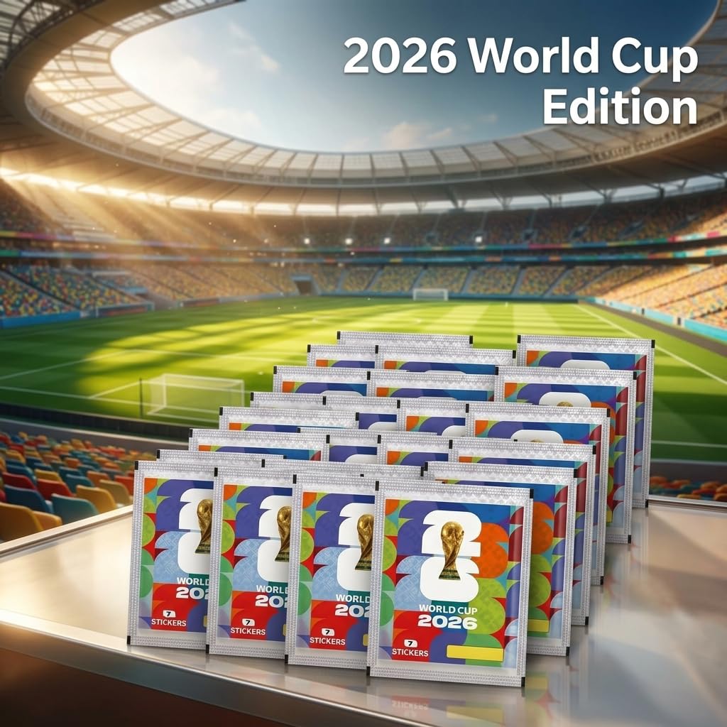 Sobres de cromos – Mundial 2026 – 7 por sobre – coleccionar, intercambiar y Pegar (25)