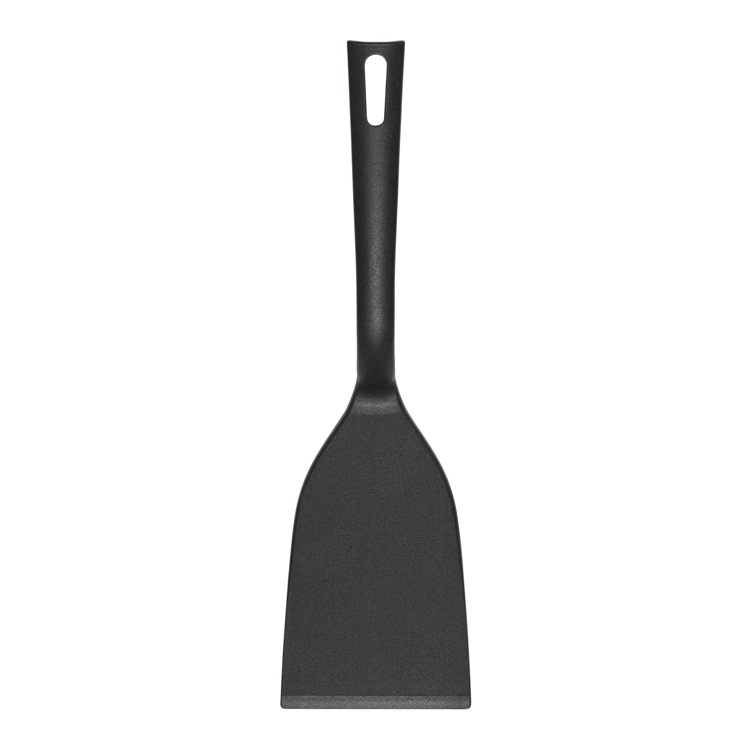 Chef Aid Nylon Flexible Turner, BPA Free Kitchen Spatula for use with Non-Stick Cookware, Part of a Selection of Kitchen Utensils, Black