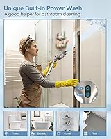 Vista 6 de Cabezal de ducha filtrado MakeFit con combo de mano de níquel cepillado - Sistema de spa dual 2-en-1 con cabezal de ducha de masaje y cabezal