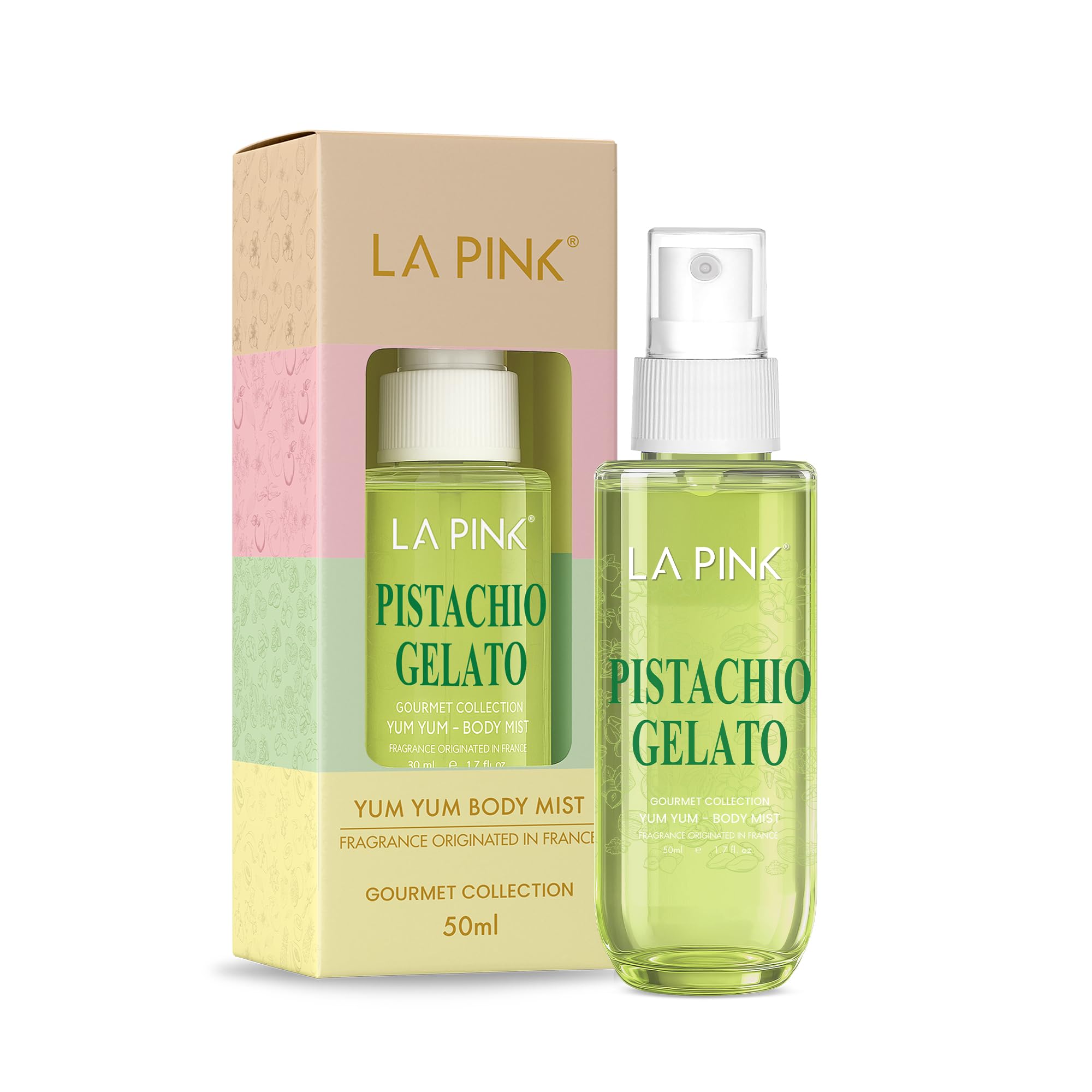 La Pink Body Mist Perfume for Woman | Pistachio Gelato Tropical Gourmet Aroma with Vanilla, Musk & Creamy Woods | Skin Friendly Unisex Long Lasting Fragrance Spray | Lasts Up to 6 Hours | 50ml-picture-22