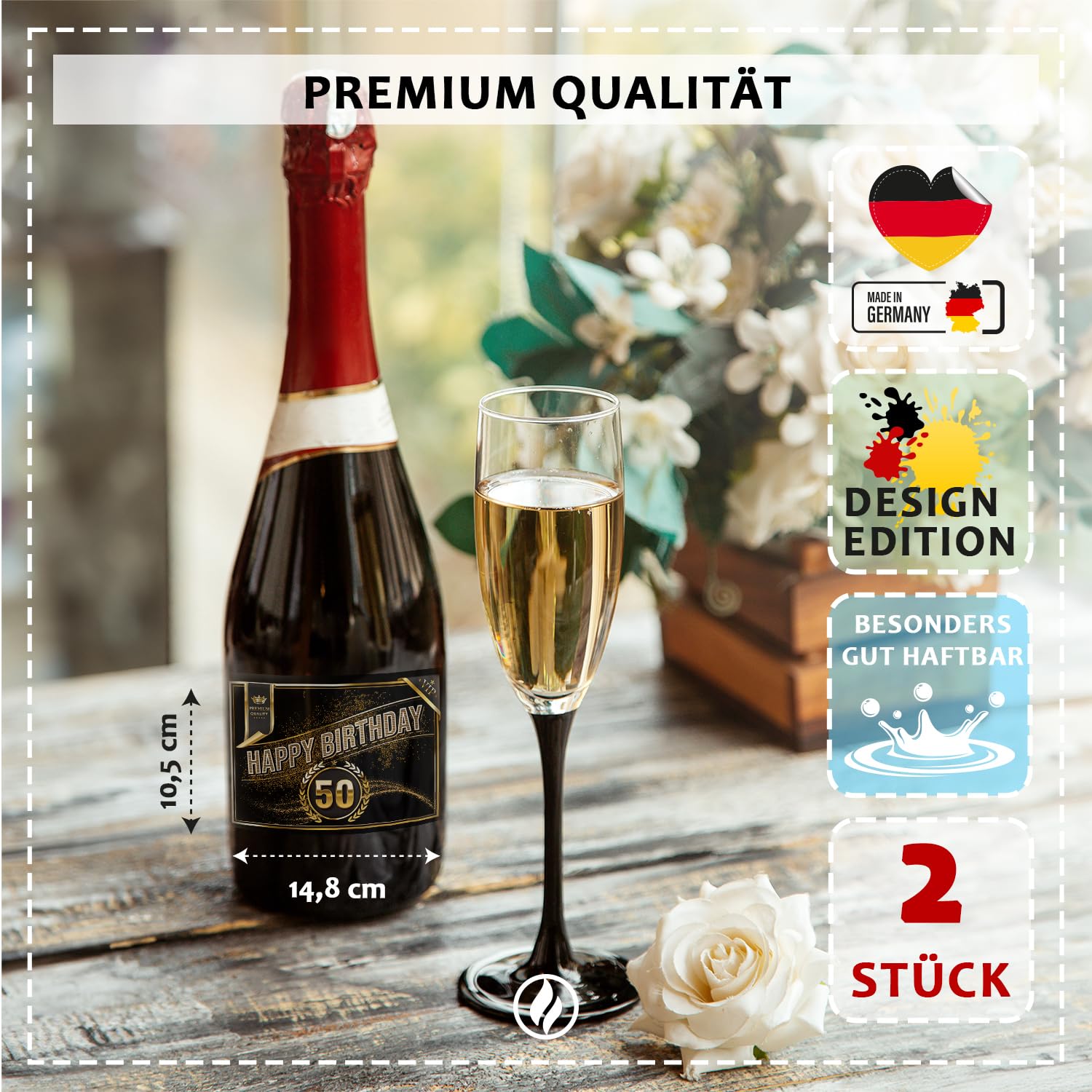 Bottiglia Di Vino Personalizzata Compleanno – Creative Salad - Foto 1