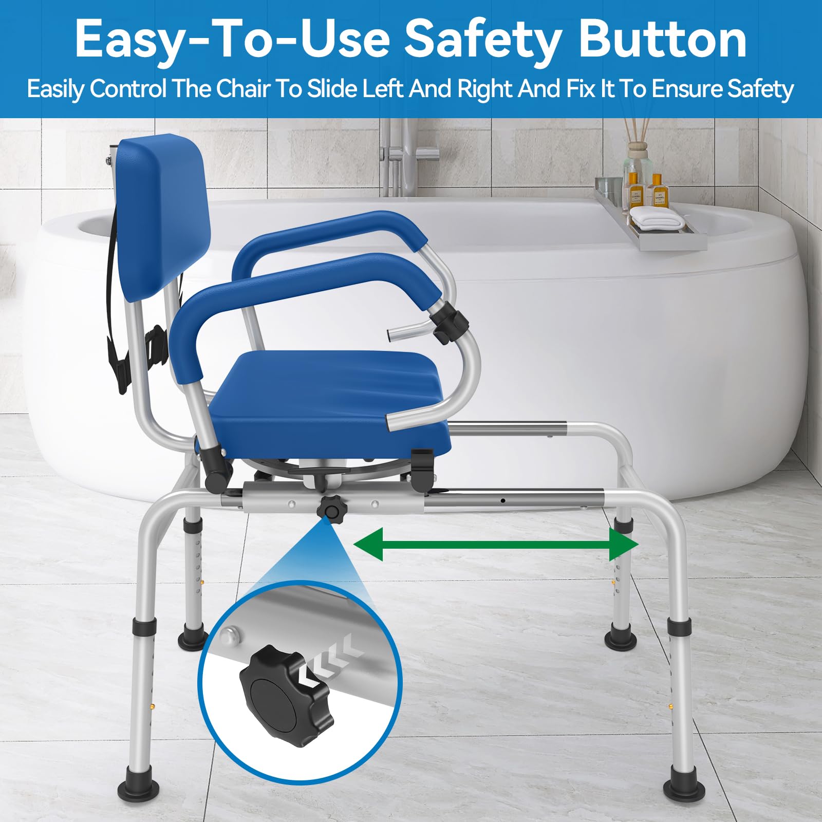 Snapklik.com : Loyoda FSA/HSA Eligible Sliding Shower Chair Tub