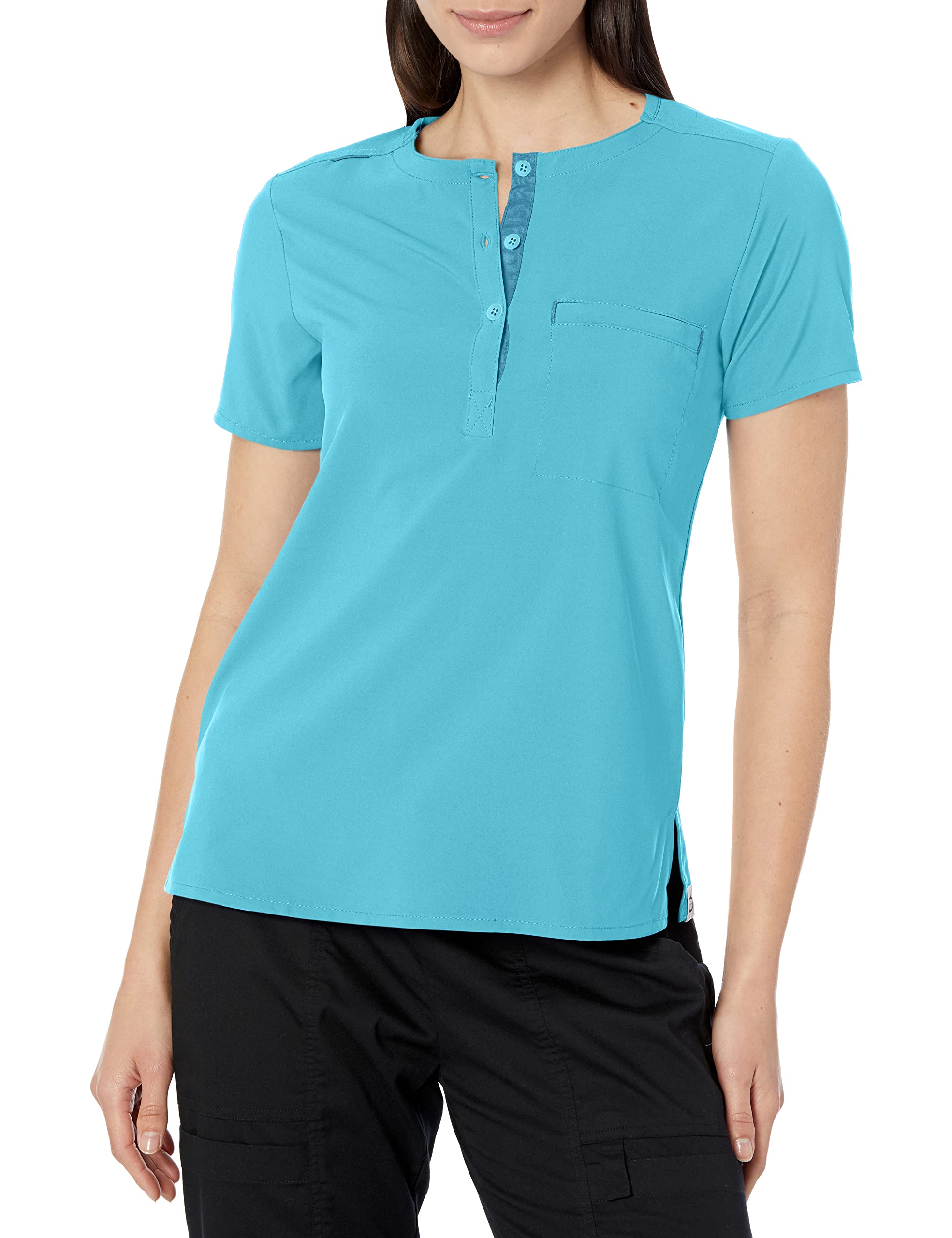 WINK Top con Cuello Mandarina Top con Cuello Mandarina Mujer (Pack de 1)