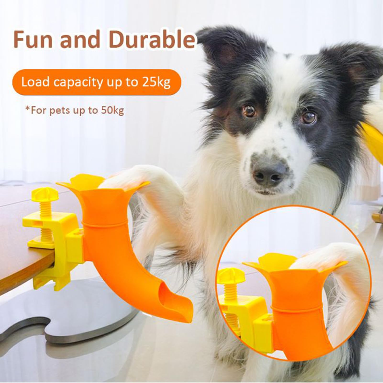 Lanceur de balle pour chiens, jouet interactif antidérapant réglable | Lanceur de balle de tennis intérieur ou extérieur – pour maison, dortoir, jardin, cour, patio, parc, pelouse