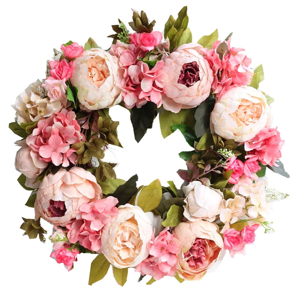Couronne artificielle haut de gamme style lumineux 1 pour mariage et maison
