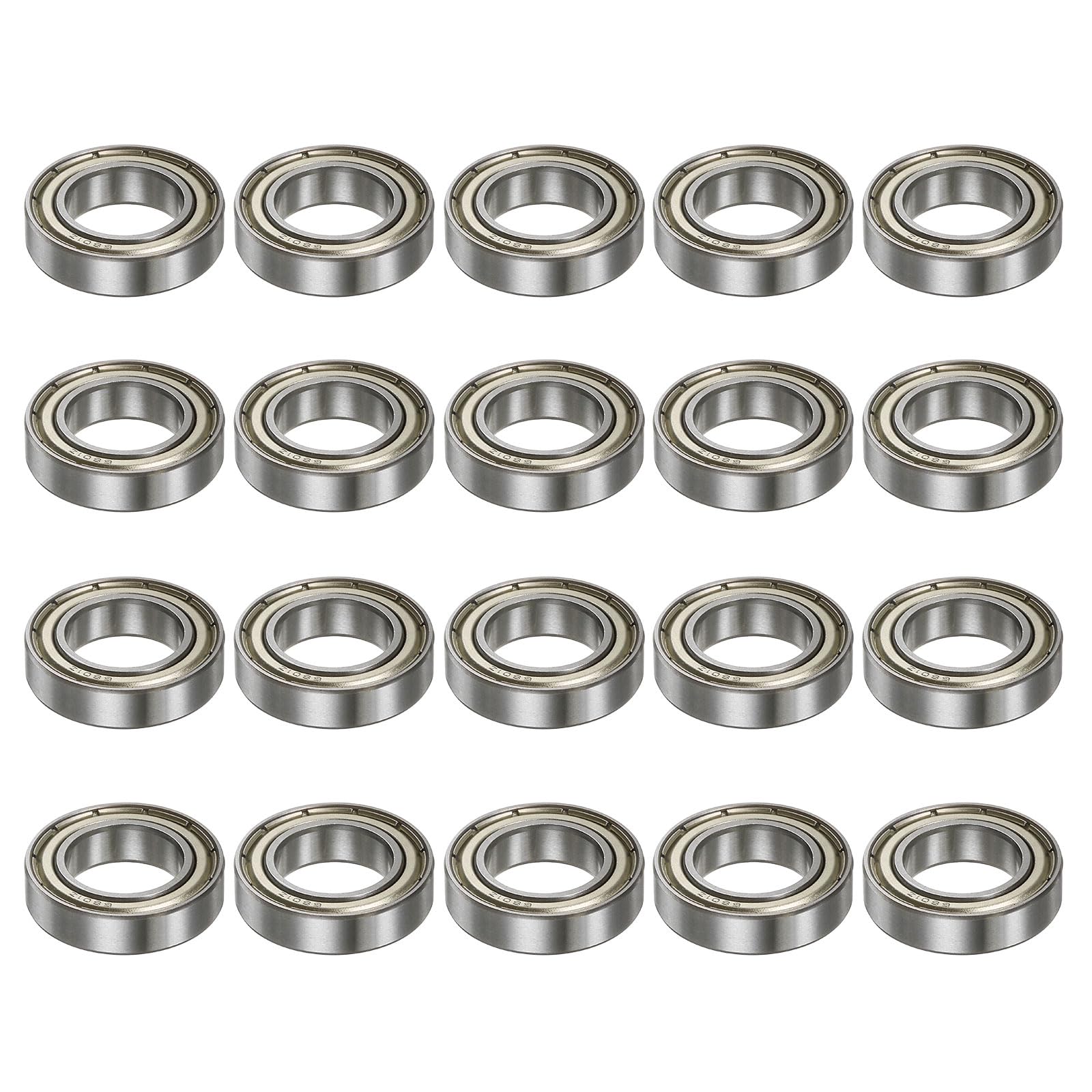 QUARKZMAN Cuscinetti a Sfera Flangiati FR8ZZ, 4pz 1/2 x 1 1/8 x 5/16 pollici Acciaio Cromato Doppio Cuscinetto a Sfera Radiali Flangia ABEC3 ZV2 Cuscinetti a Flangia