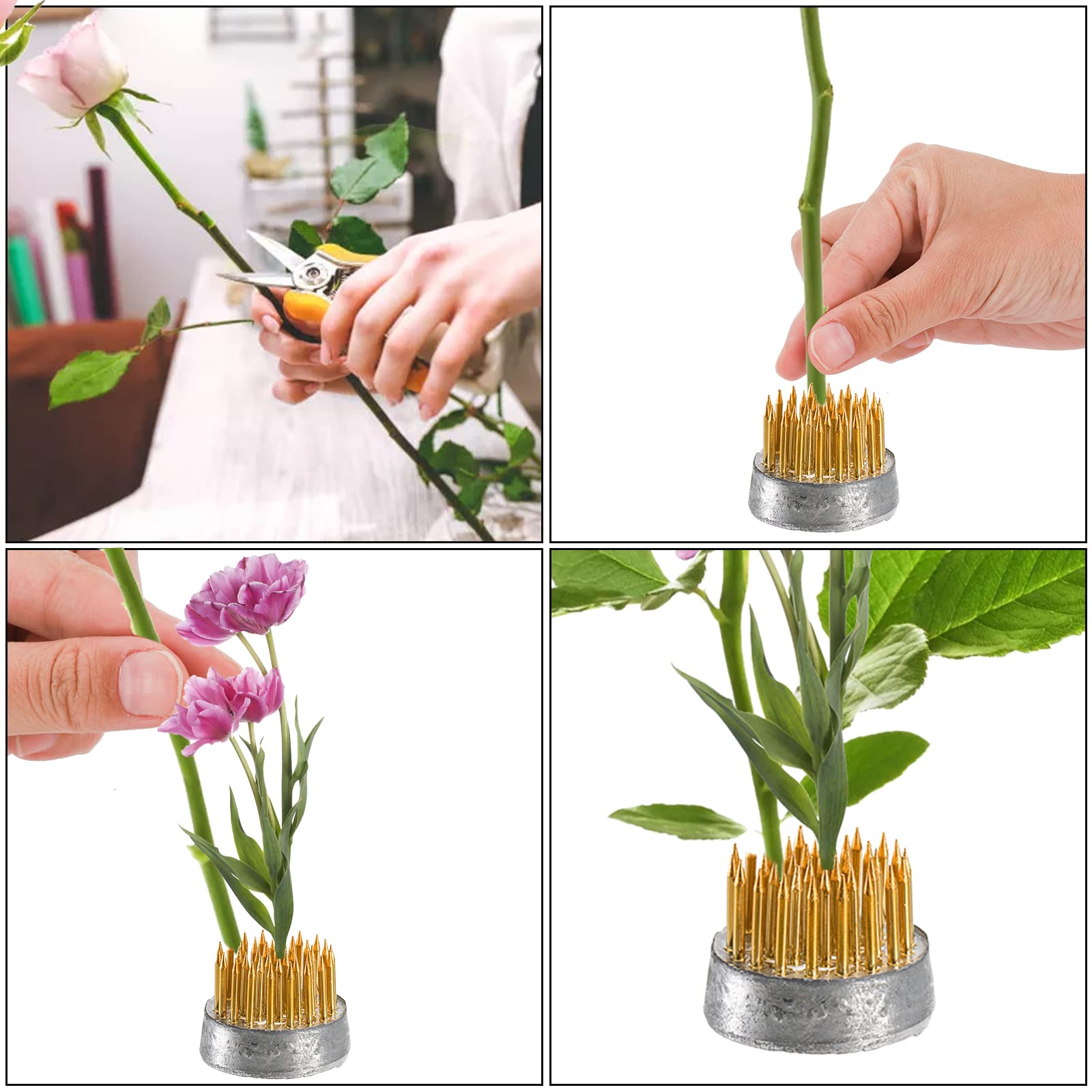 Amazon.com: Youeon 4 Pcs Round Flower Frogs, 0.9/1/1.3/2.3