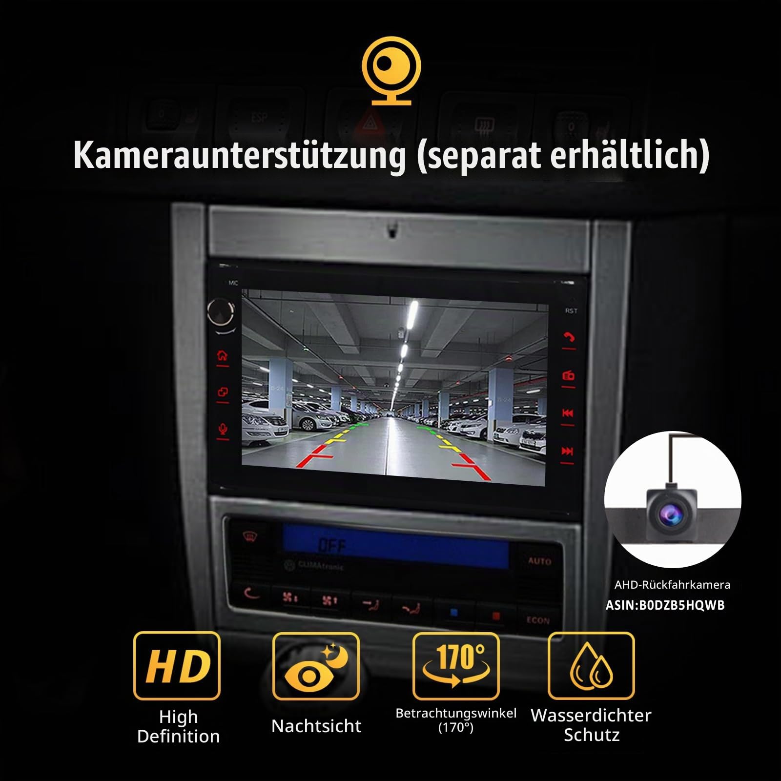 Autoradio für VW Golf 4 T5 Bora Polo Passat B5 Jetta Seat Skoda Leon 1998-2006, Stereo Radio Touchscreen mit CarPlay Android Auto Bluetooth FM/RDS Radio Canbus DSP