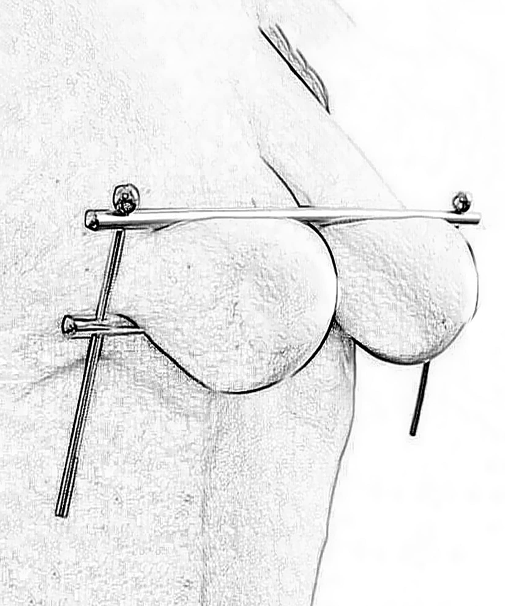 Bondage Fetish Morsetto Per Seno Femminile E Cremagliera Stimolatore Del Seno Morsetti Per Capezzoli Schiavo Morsetti Per Capezzoli Barra Di Divaricamento Bondage Gogna Del Seno Tortura