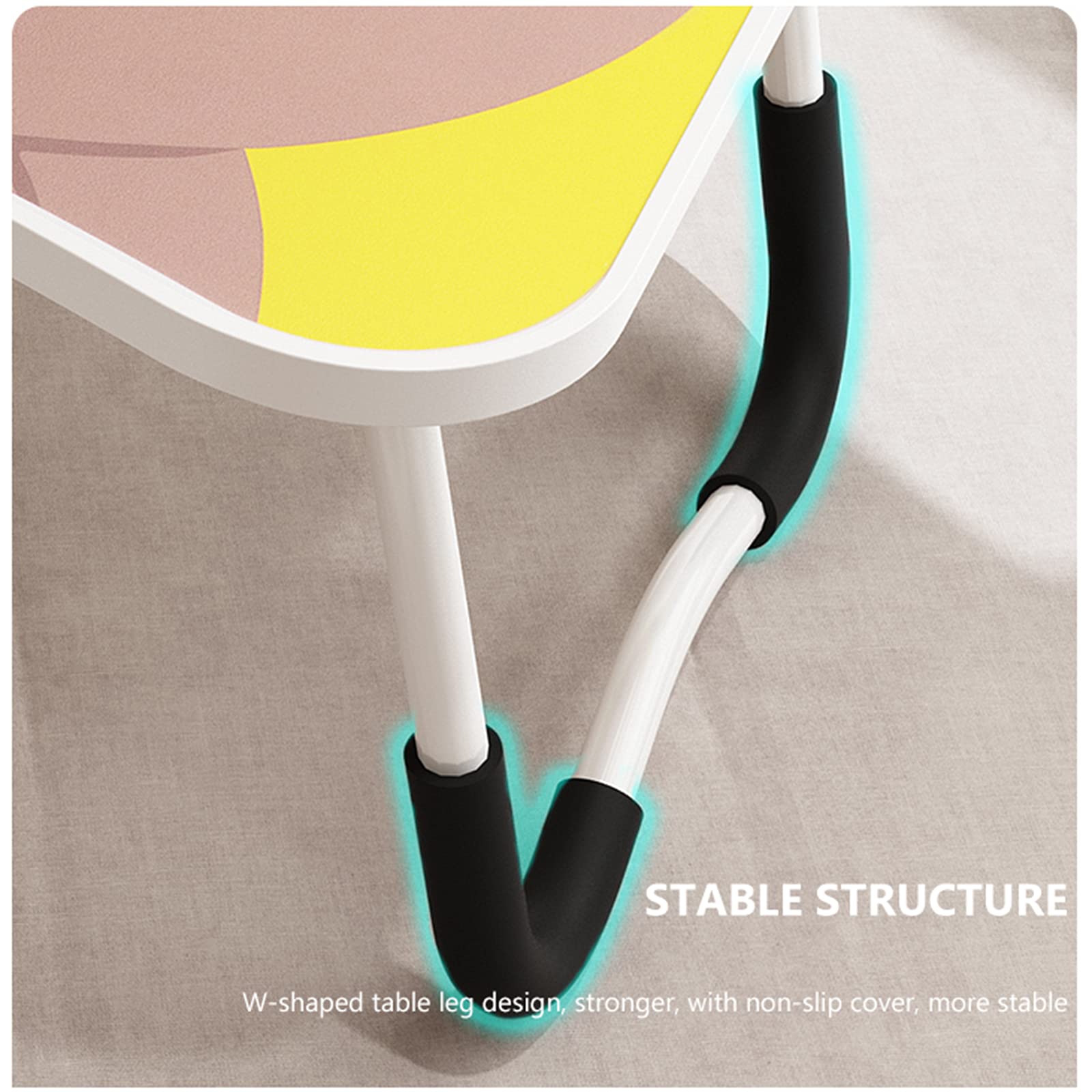Opgewaardeerd bed tafel laptop bureau, opvouwbaar dienblad met USB Opgewaardeerd bed tafel laptop bureau, opvouwbaar dienblad met USB