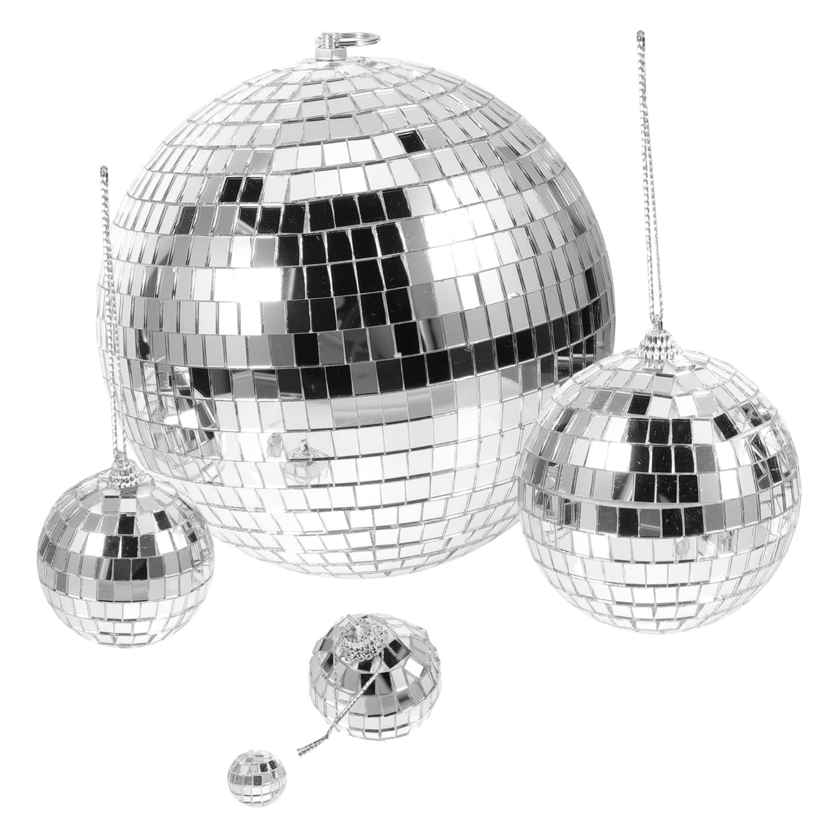 Mipcase Reflective Mirror Balls 5pcs Disco Balls Decorations for Parties Weddings