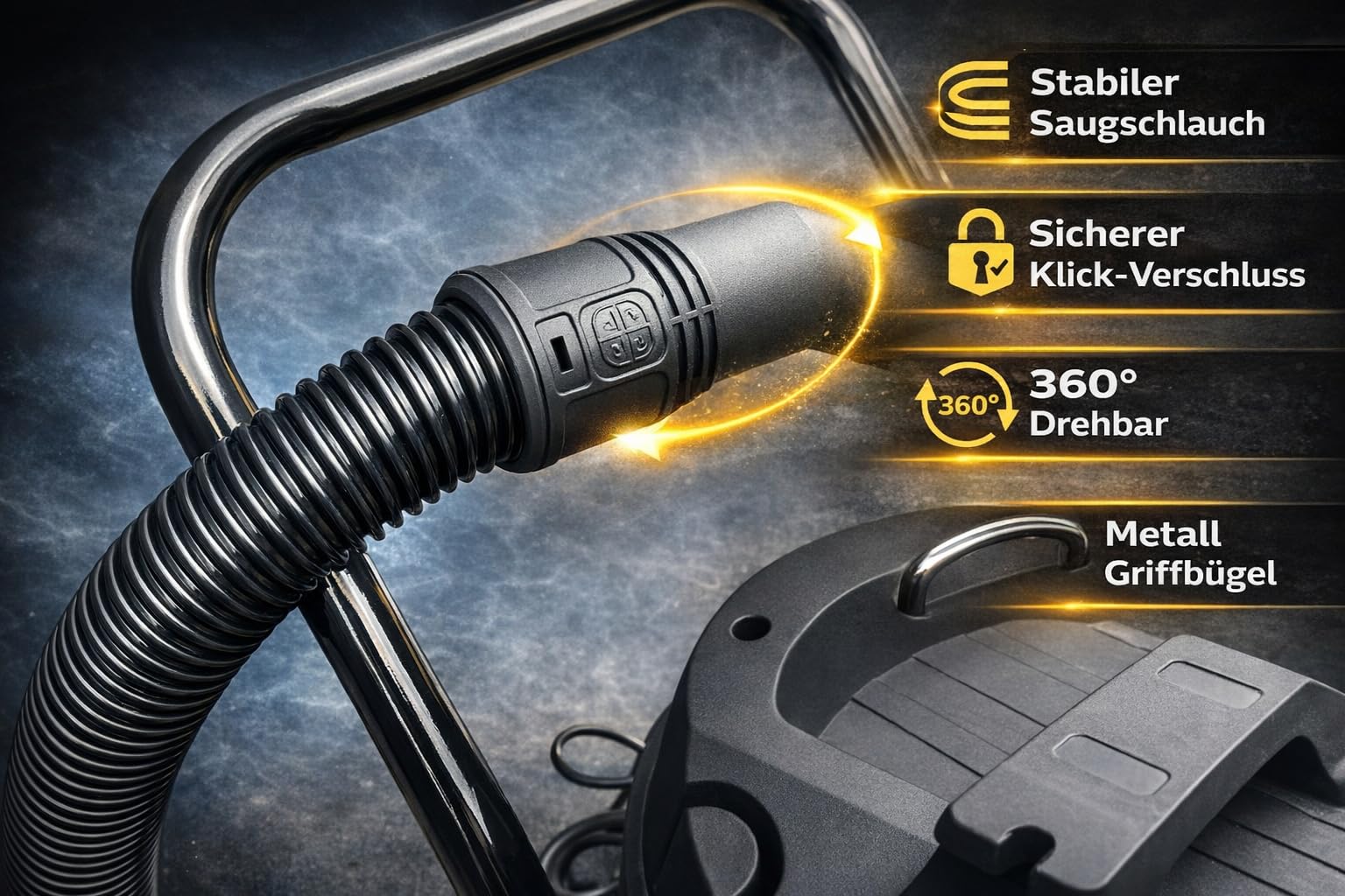 Industriesauger 3000W 100 Liter Edelstahl Behälter Industriestaubsauger | Staubsauger mit 3 Saugmotoren je 1000 Watt | Nasssauger für Baustelle Nass Trocken Sauger Industrie Gewerbe Baustellensauger