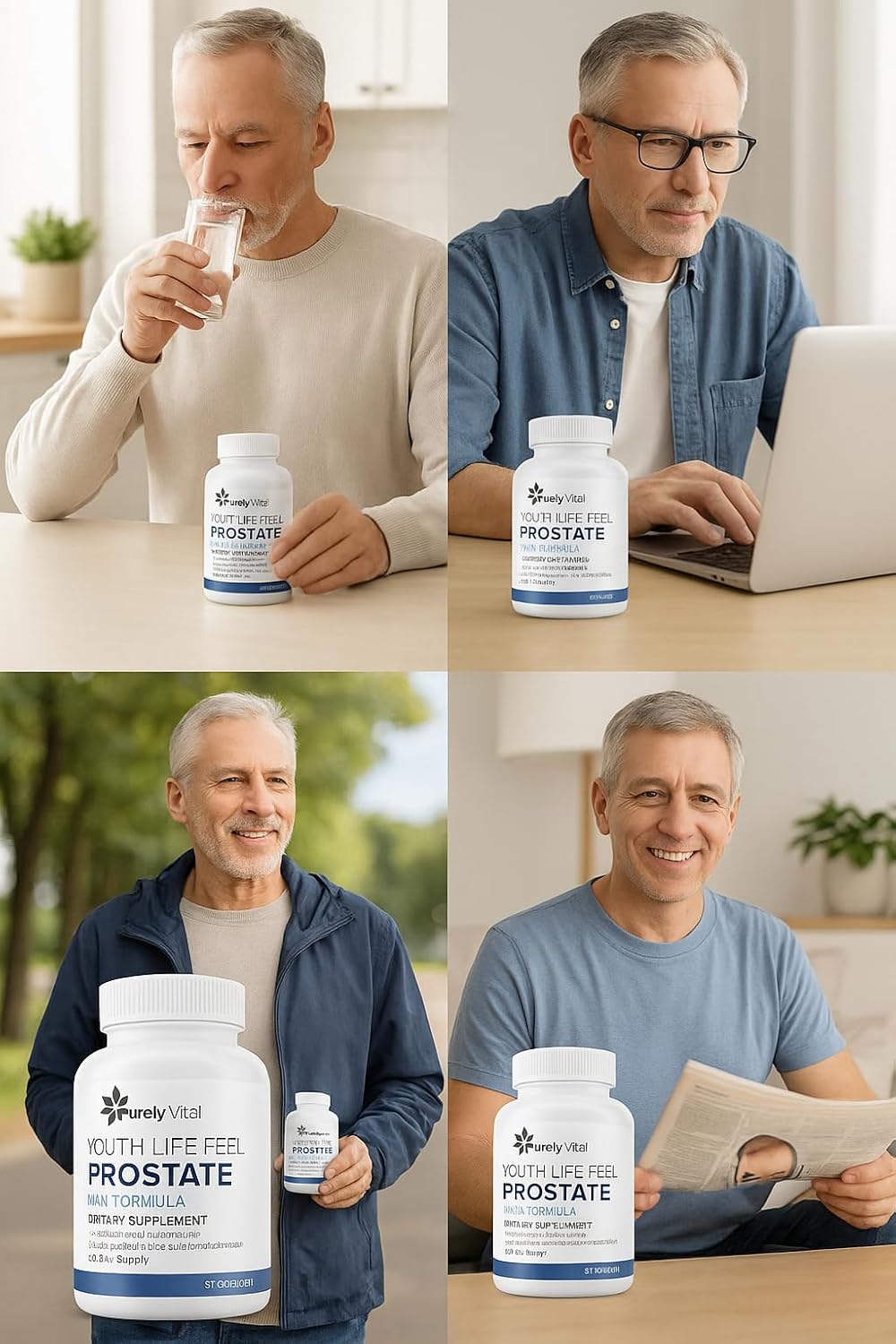 Youth Life Feel Prostate Max | Prostate Support Supplement with Saw Palmetto & Zinc | 60 Capsules (3)