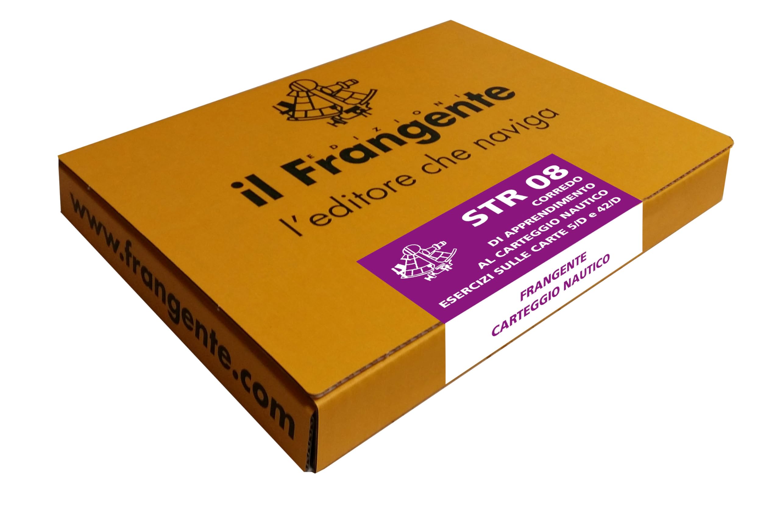 Kit di apprendimento al carteggio Nautico Esercizi sulle Carte 5/D e 42/D Corredo Il Frangente STR 08
