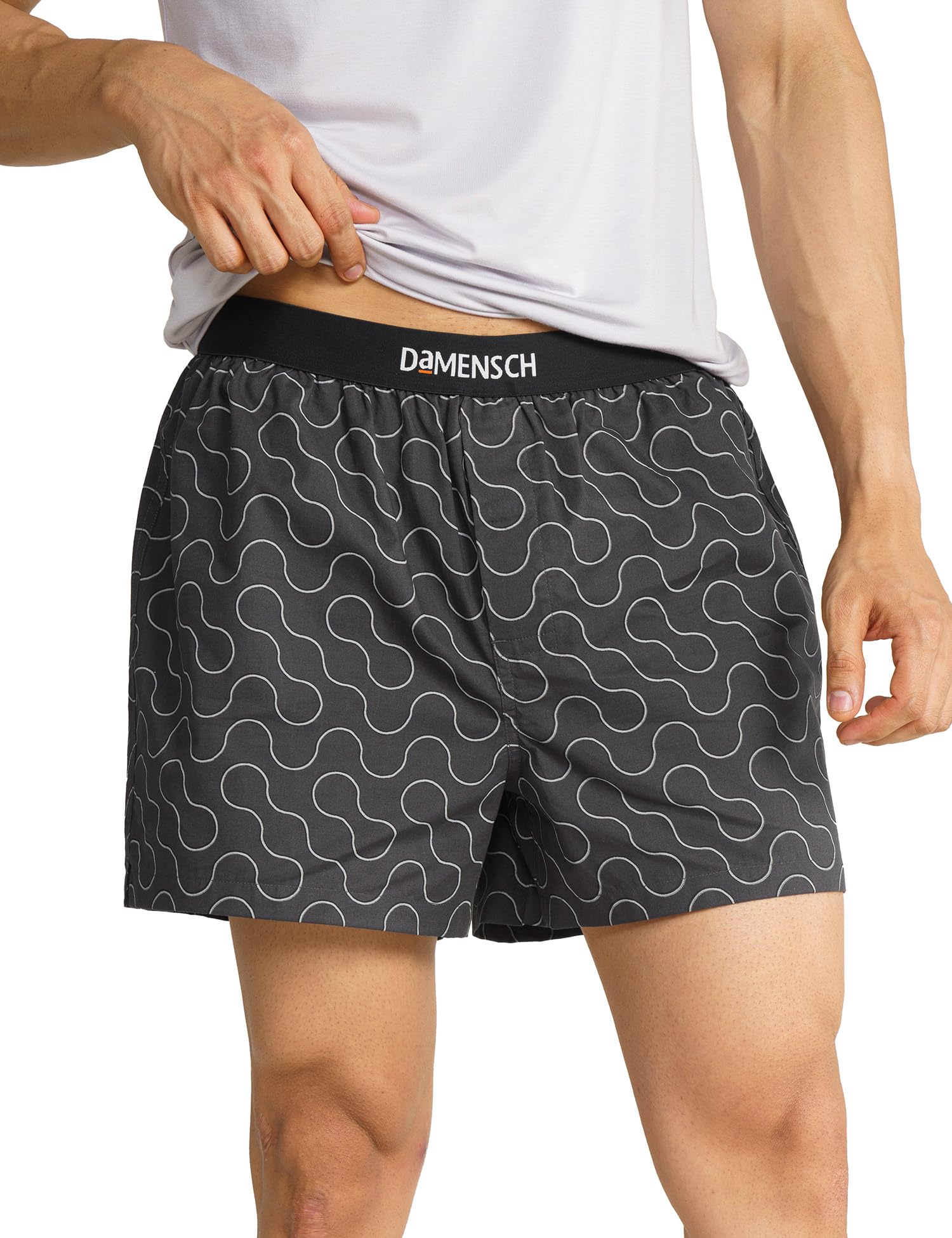 DAMENSCH Men's Cotton Regular fit Solid Inner Boxers-Pack of 1