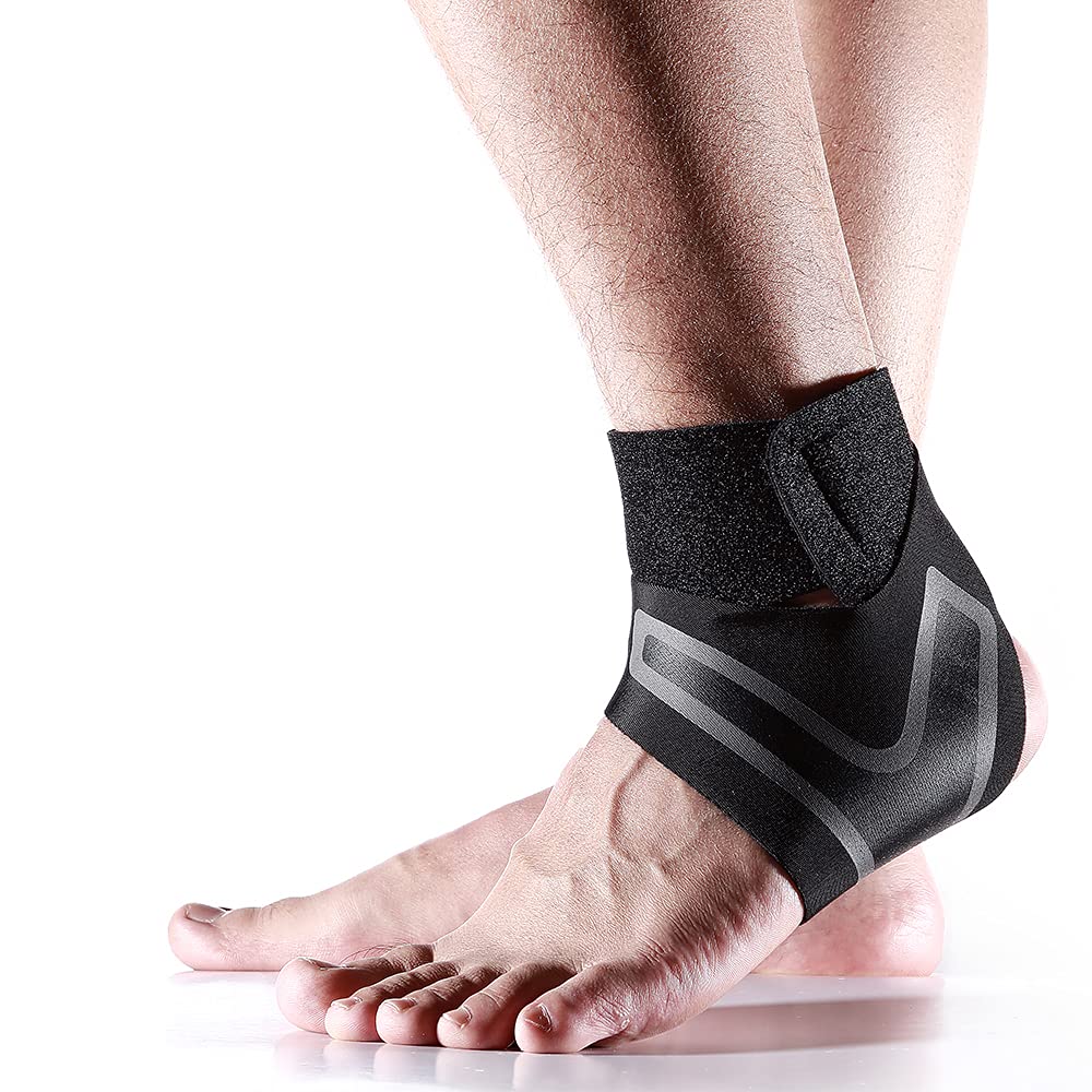 Uni Ankle Guard One Pair Uni Ankle Support Brace Foot Bandage Sprain Prevention Stretchable Adjustable Sports Fitness Foot Protection Ankle Guard