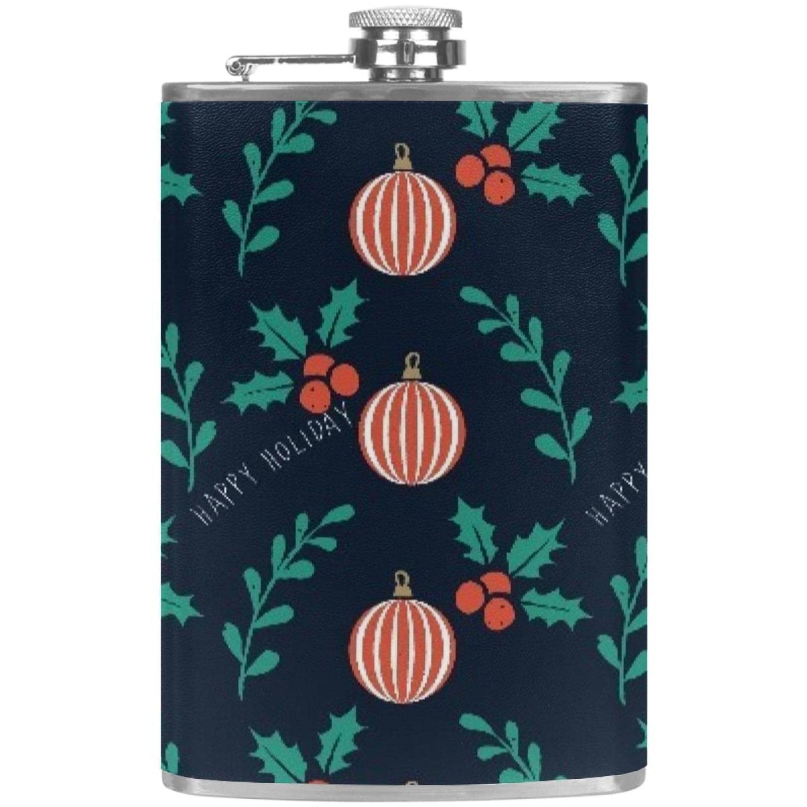 Flasque de Noël pour liqueur idée cadeau homme et femme avec entonnoir en acier inoxydable