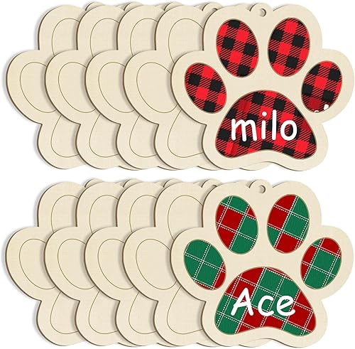 Miniatura 141 de Trébol de madera de gran tamaño de 7 pulgadas, adornos para el día de San Patricio para pintar, tréboles de madera en blanco en blanco, sin