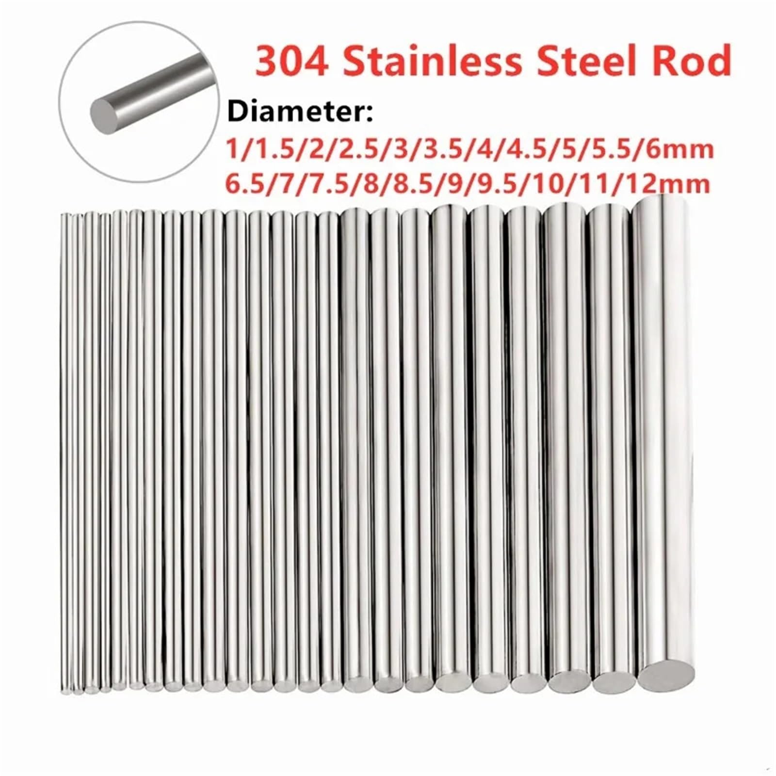 HSS Bohrer Edelstahl Stange Durchmesser Modell Gerade Metall Metrische Runde Welle Stange Bars Hubschrauber Flugzeug | 11mm,200mm