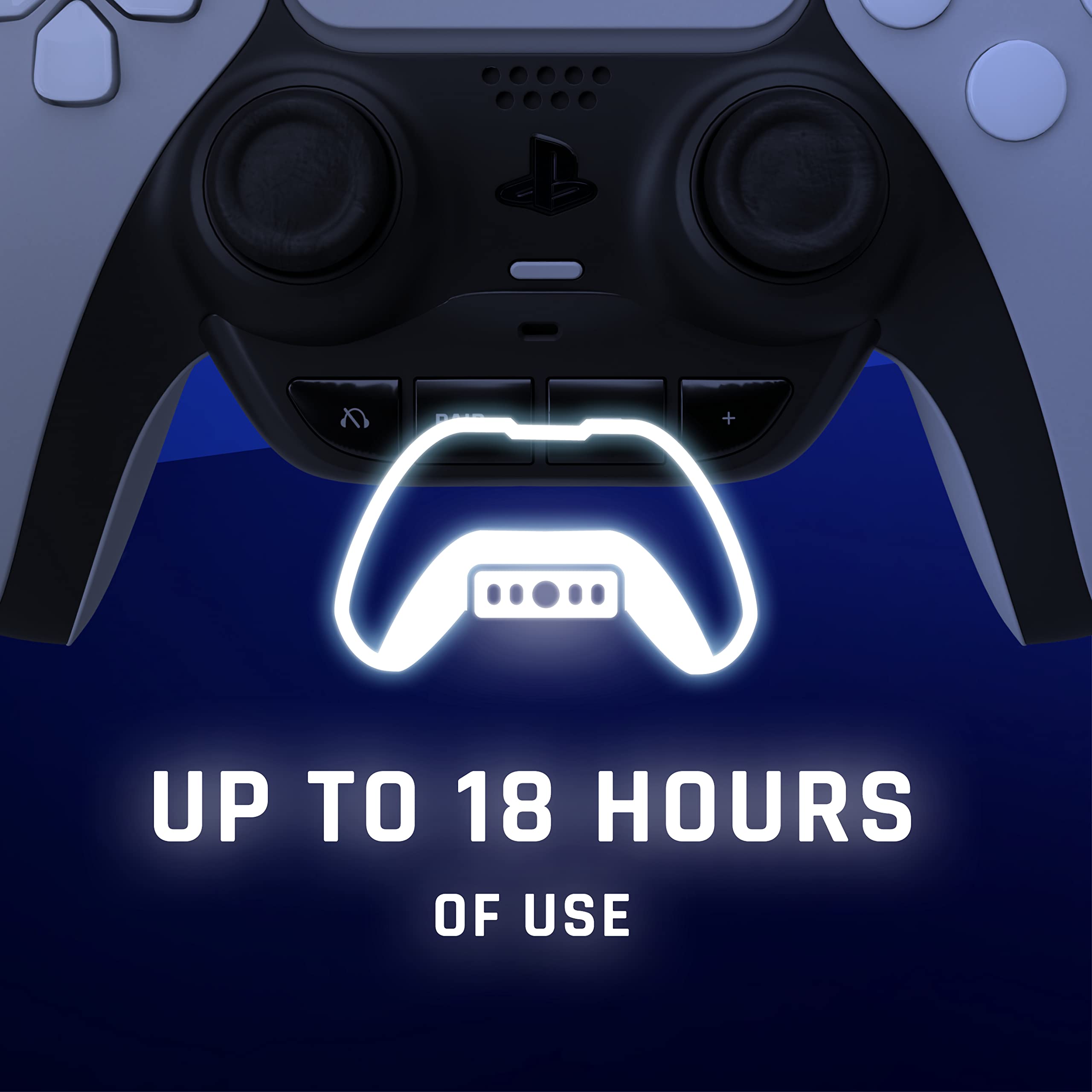 snakebyte PS5 BT Headset:Adapter 5 - Playstation 5 Bluetooth Adapter do zestawu słuchawkowego BT 5.0, Airpods, zestaw słuchawkowy Sony/Bose, z 18 godzinami pracy na baterii, przyciski wyciszenia,