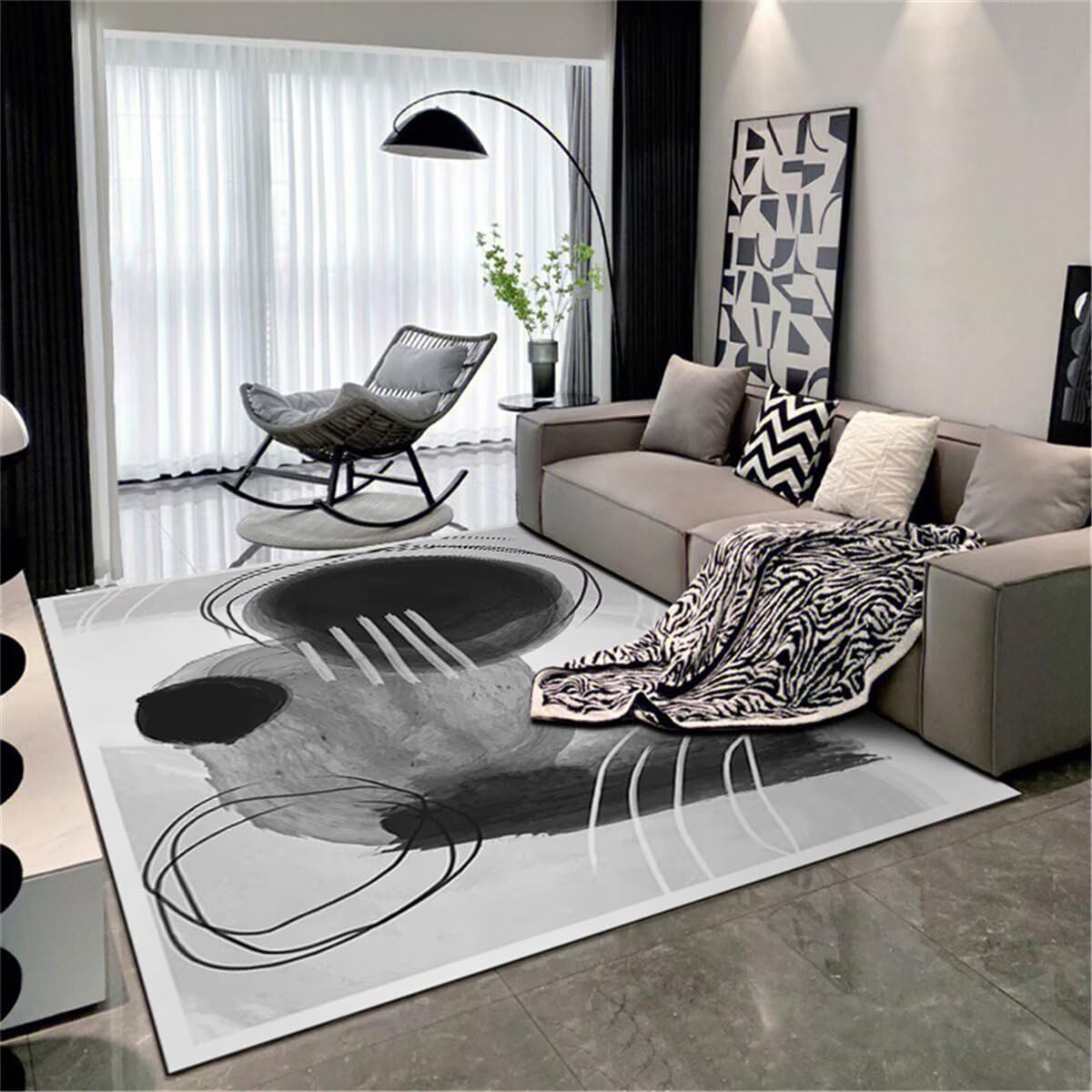 Tapis pour enfants chambre moderne 160x200cm anti-rayure sous chaise