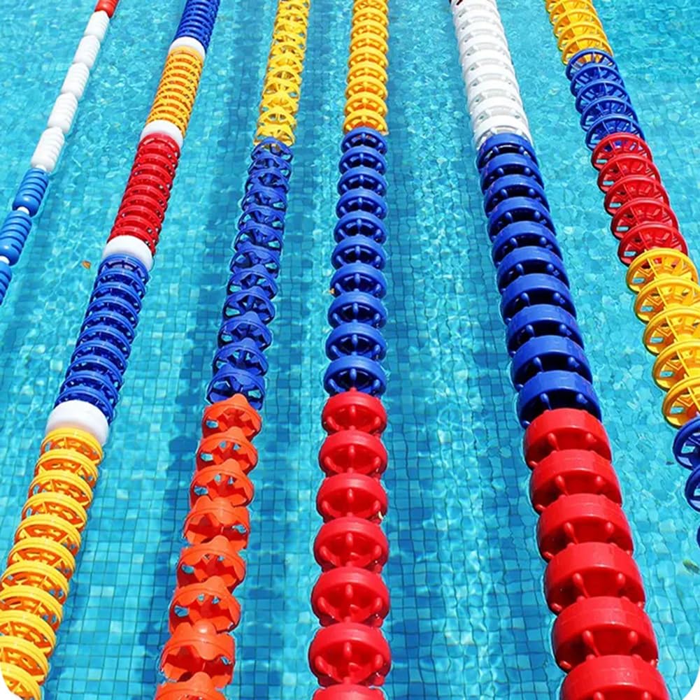 Corda divisoria per piscina, divisore di corsia per piste da nuoto, boe galleggianti per piscine interne/esterne, attrezzatura per sport acquatici durevole e regolabile