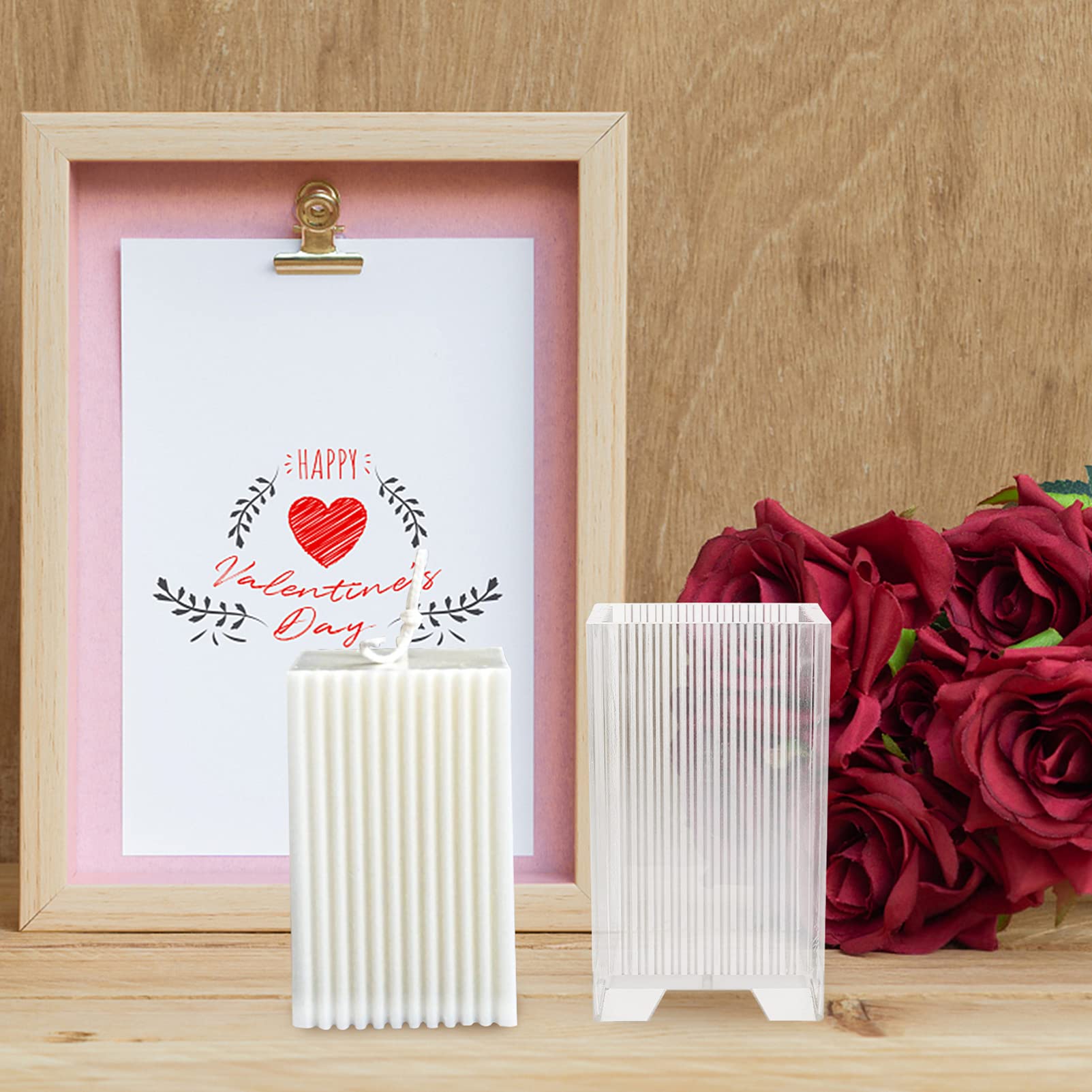 Housoutil 3 Piezas Molde de Vela Cuadrado de Plástico para Fabricación Diy Molde Práctico y Duradero para Velas Aromáticas y Artesanales