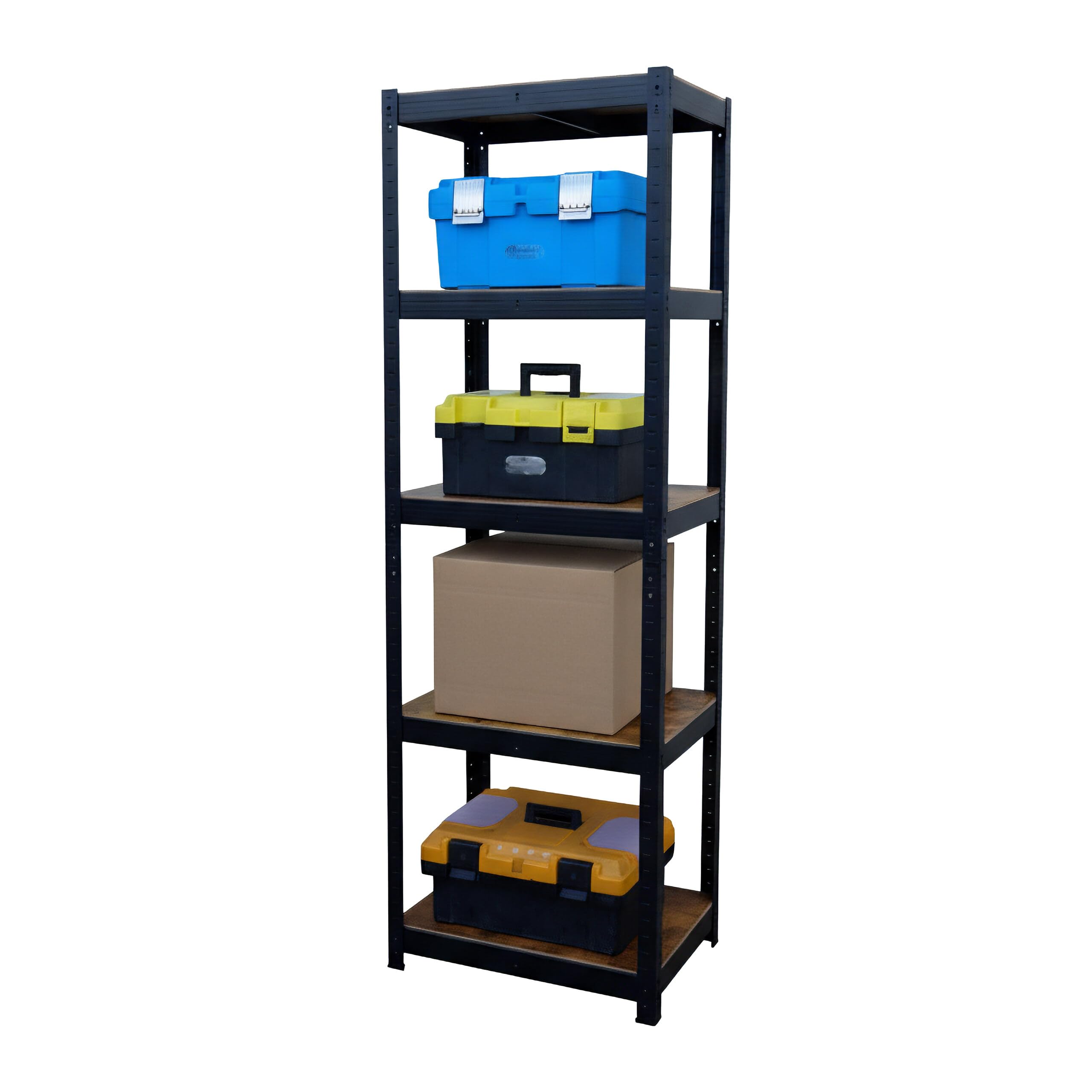 Relaxdays Scaffale Pesante, HLP 180x60x30 cm, 500 kg, 5 Ripiani, Industriale, da Magazzino