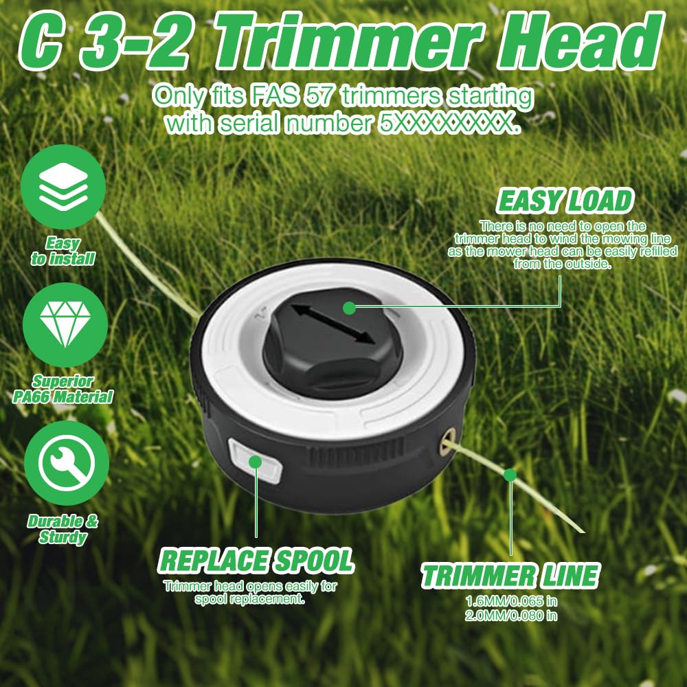 Testa Tagliaerba Automatica C3-2 - Ricambio Per Decespugliatori Stihl FSA57, FSE52 - Foto 9