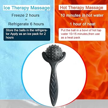 Cold Ice Face Roller Cold Massage Roller Ball CryoBall Facial Ice Globes Black 02