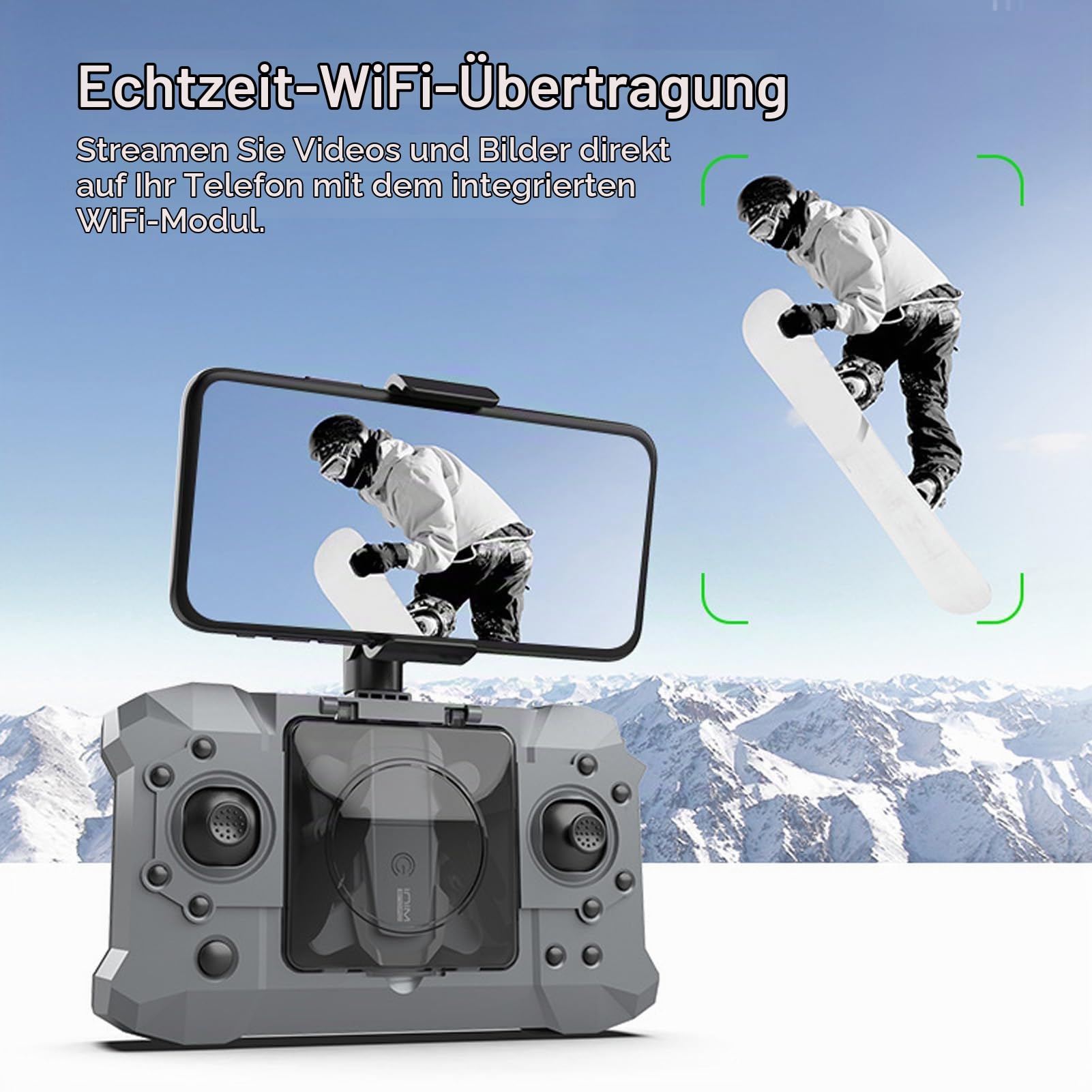 Drohne, KY905 WiFi RC-Drohne, Faltbarer RC-Quadcopter, 4K-HD-Kamera, Multidirektionale Hindernisvermeidung, Flugbahnflug, Höhenhaltung, Gestenfotografie