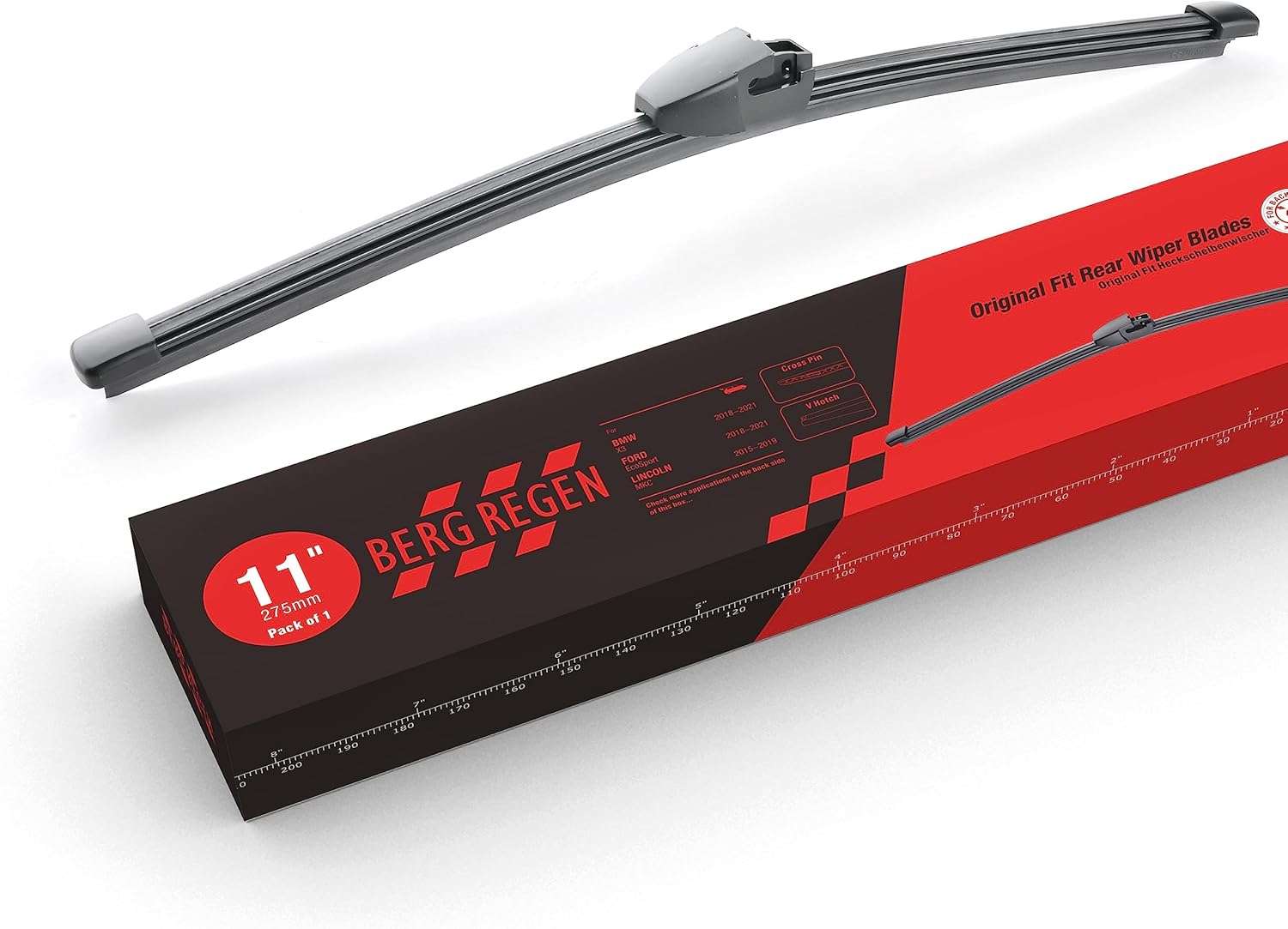 11" Rear Wiper Blade (11G/ A281H) Replacement for Ford EcoSport 2118 Escape 2113